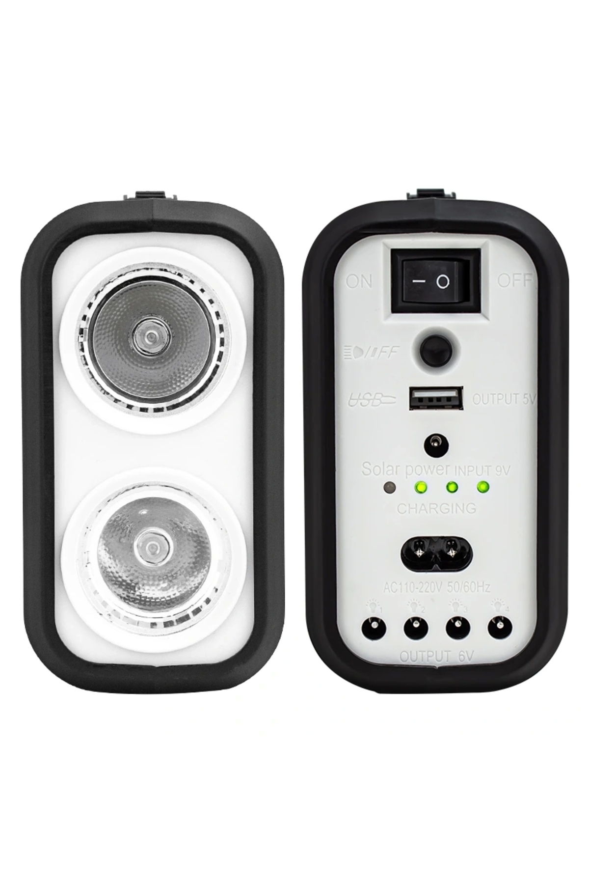 PANELLİ SOLAR LAMBA 3 AMPULLÜ SET AKÜLÜ SOLAR IŞILDAK FENER (5047