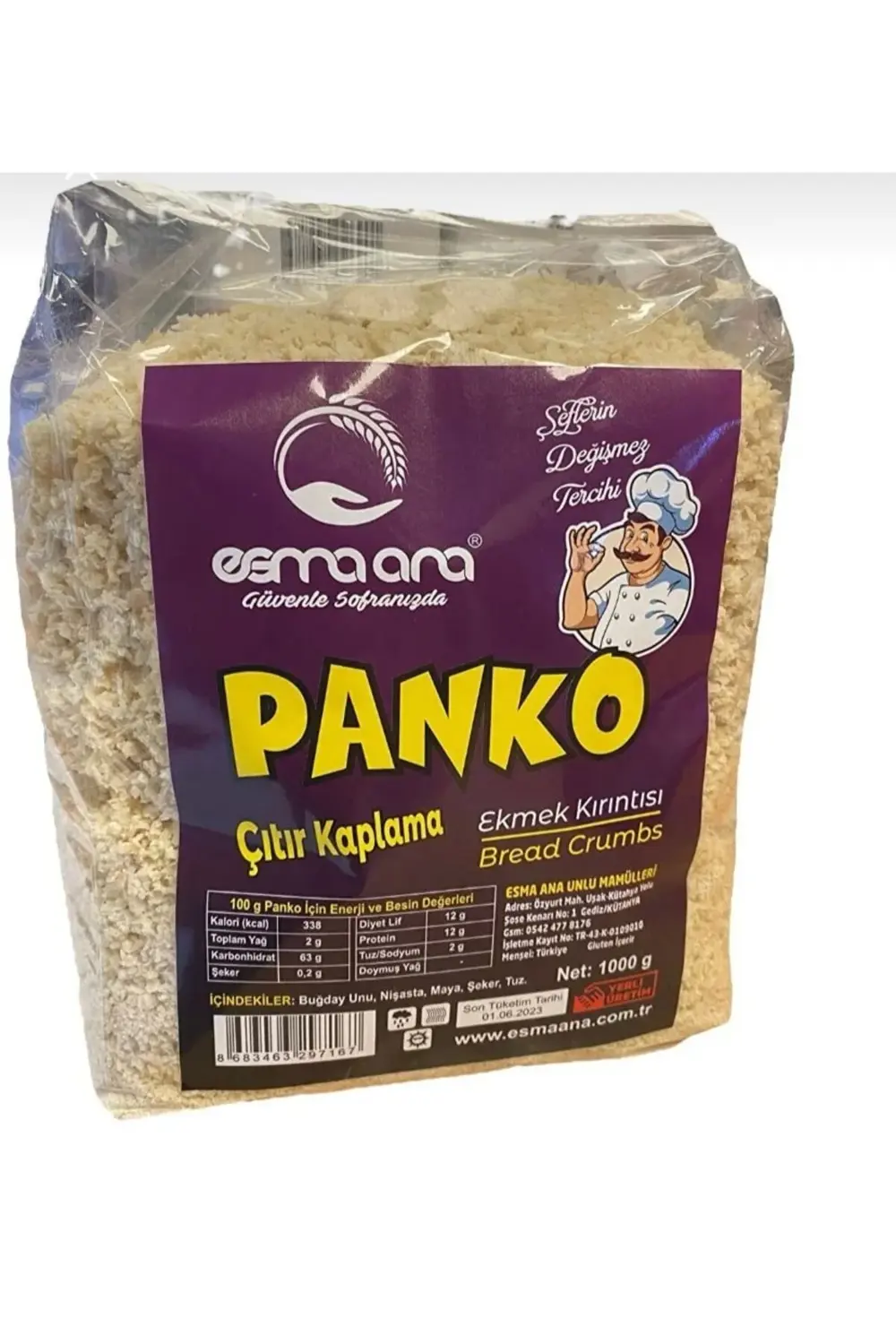 Esma Ana Panko 2 Adet Ekmek Kırıntısı 2 X 1000 G