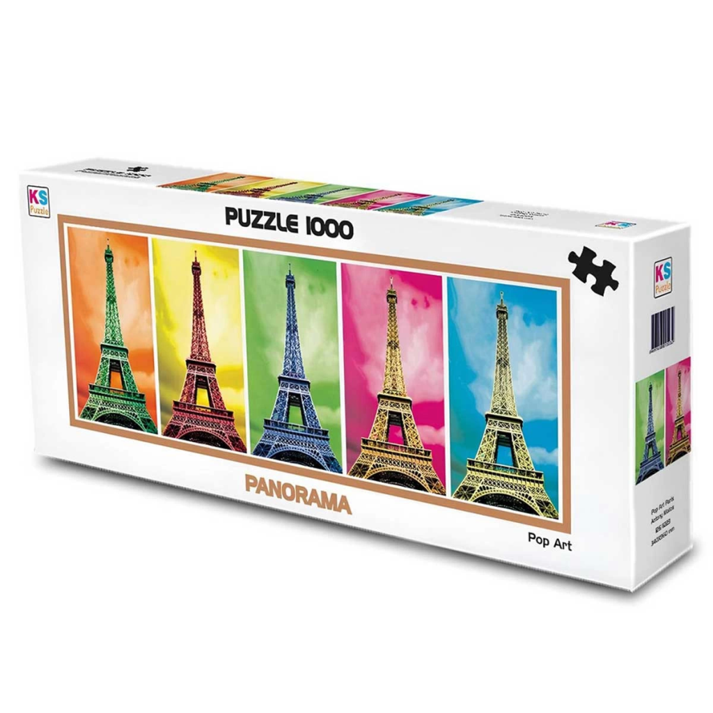 Panoramik Pop Art Paris Antony Matos 1000 Parça Panorama Puzzle
