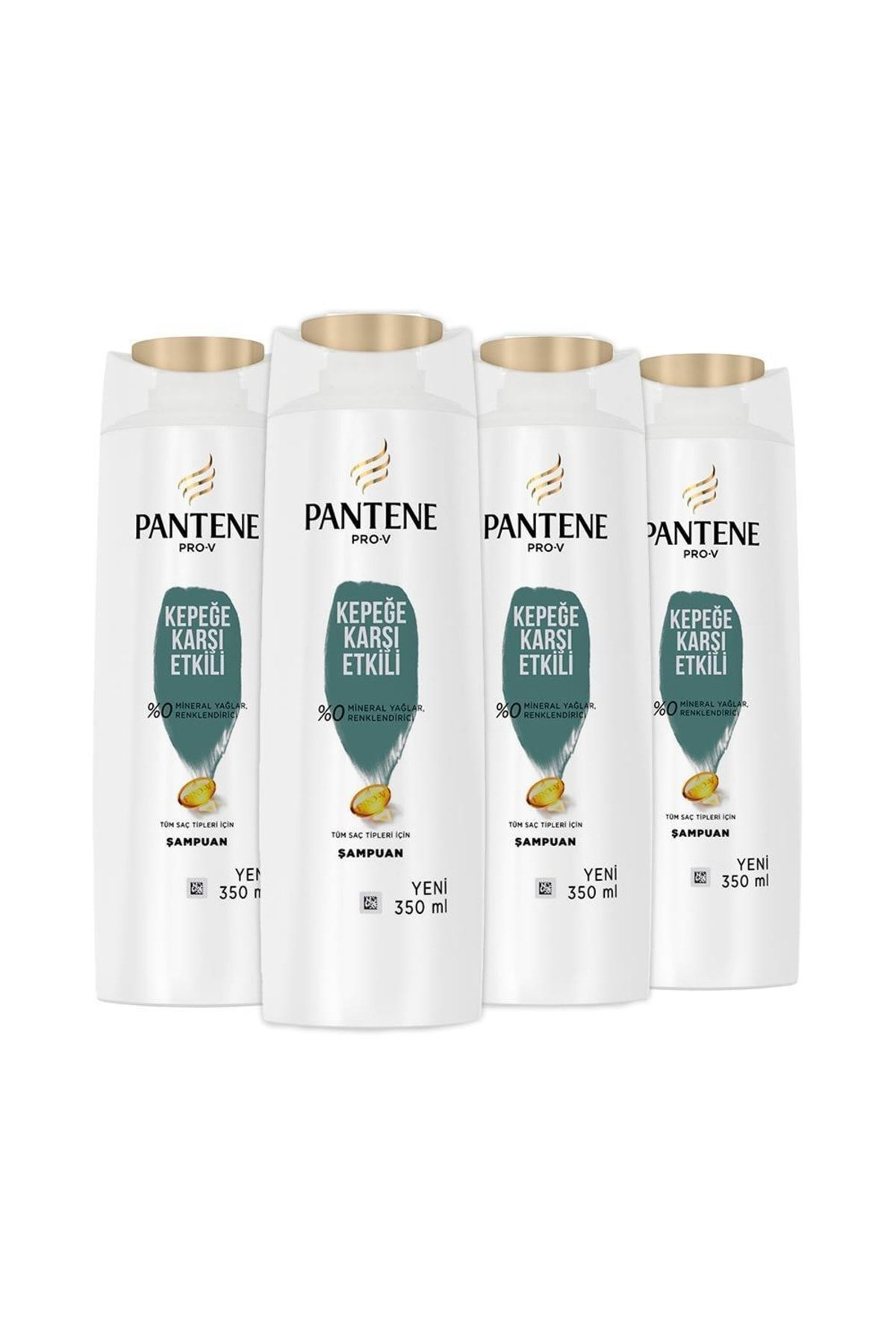 Pantene Şampuan Pro-v Kepeğe Karşı Etkili 350 ML X 4 adet Pantene Şampuan Pro-v Kepeğe Karşı Etkili 350 ML X 4 adet
