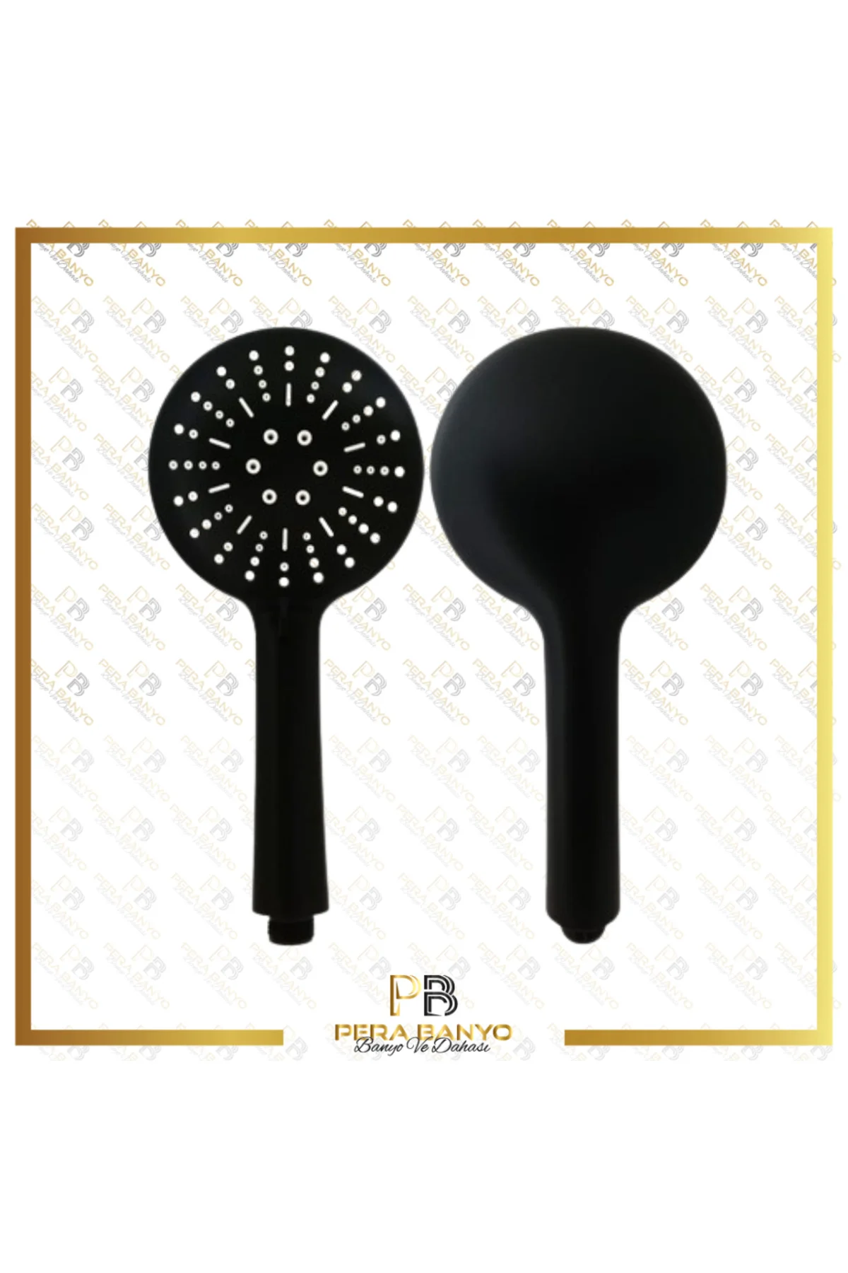 Panter 5 Fonksiyonlu Siyah Duş Başlığı + Pvc Duş Hortumu + Vakumlu Mafsal Duş Takımı Panter 5 Fonksiyonlu Siyah Duş Başlığı + Pvc Duş Hortumu + Vakumlu Mafsal Duş Takımı