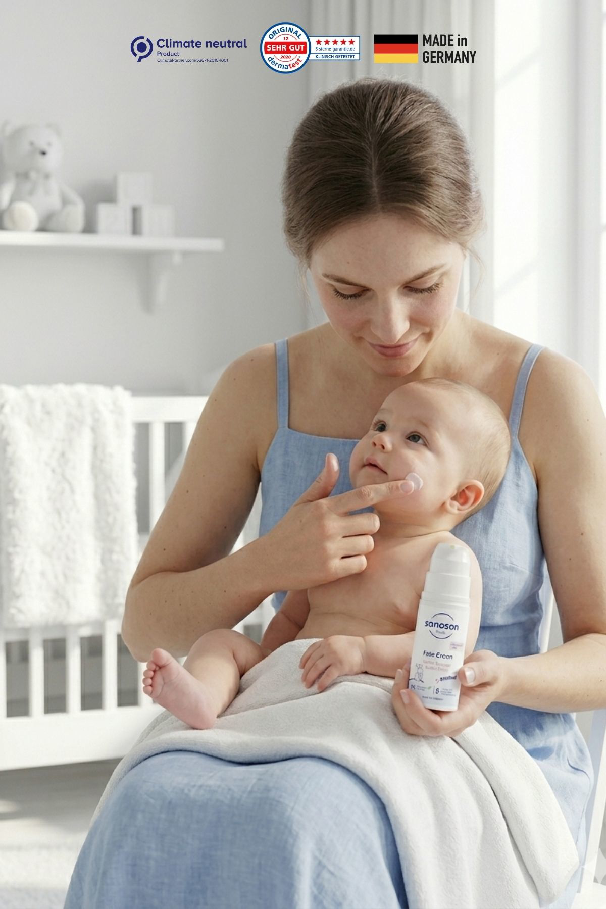 Panthenol Yüz Kremi 50 ml – Parfümsüz, Panthenol ve Allantoinli Hassas Cilt Bakım Kremi
