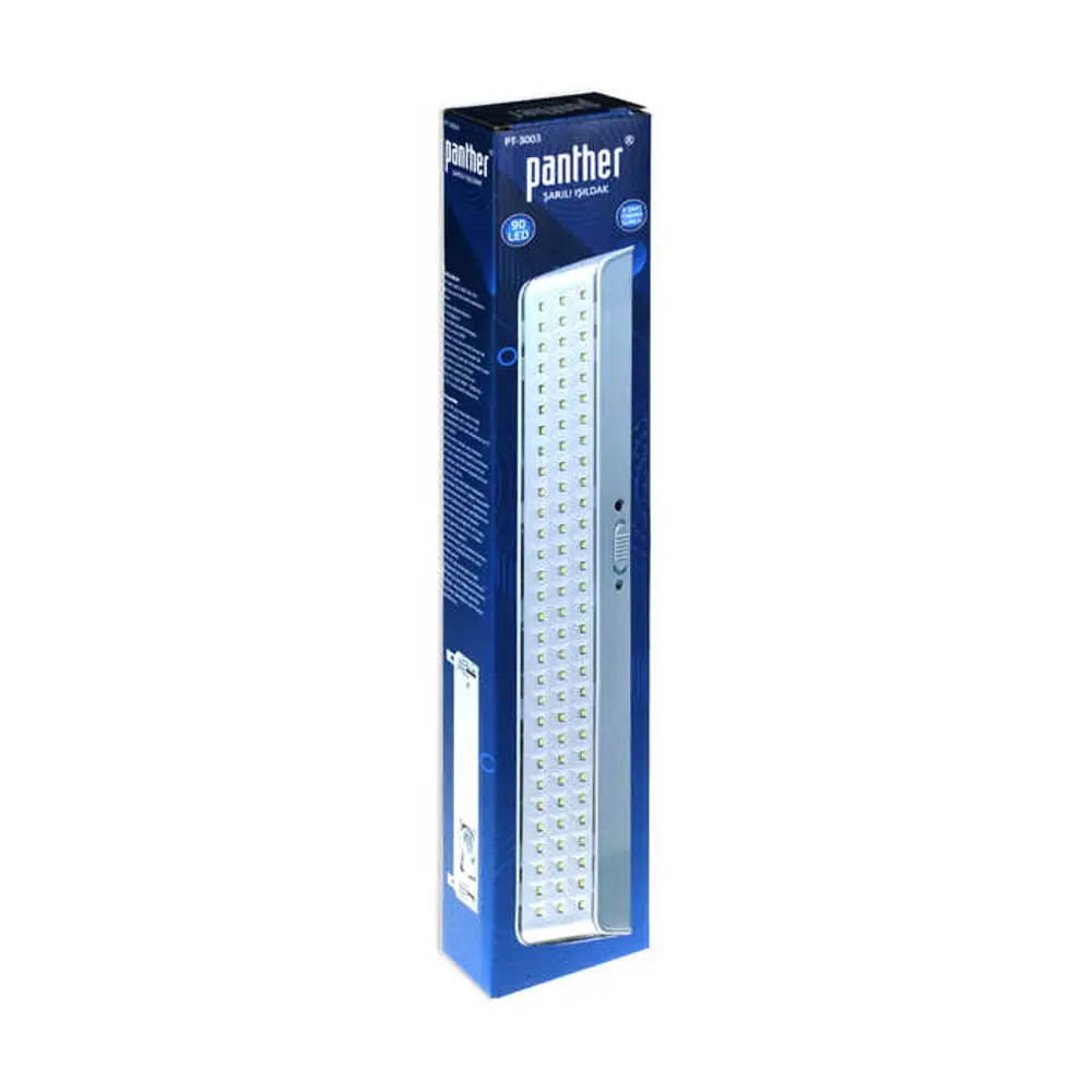 Panther PT-3003 90 SMD LED Şarjlı Işıldak Acil Durum Aydınlatma