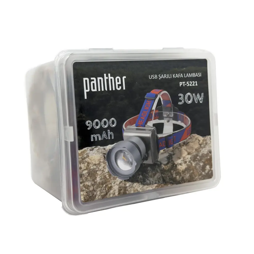 PANTHER PT-5221 USB ŞARJLI KAFA LAMBASI PANTHER PT-5221 USB ŞARJLI KAFA LAMBASI