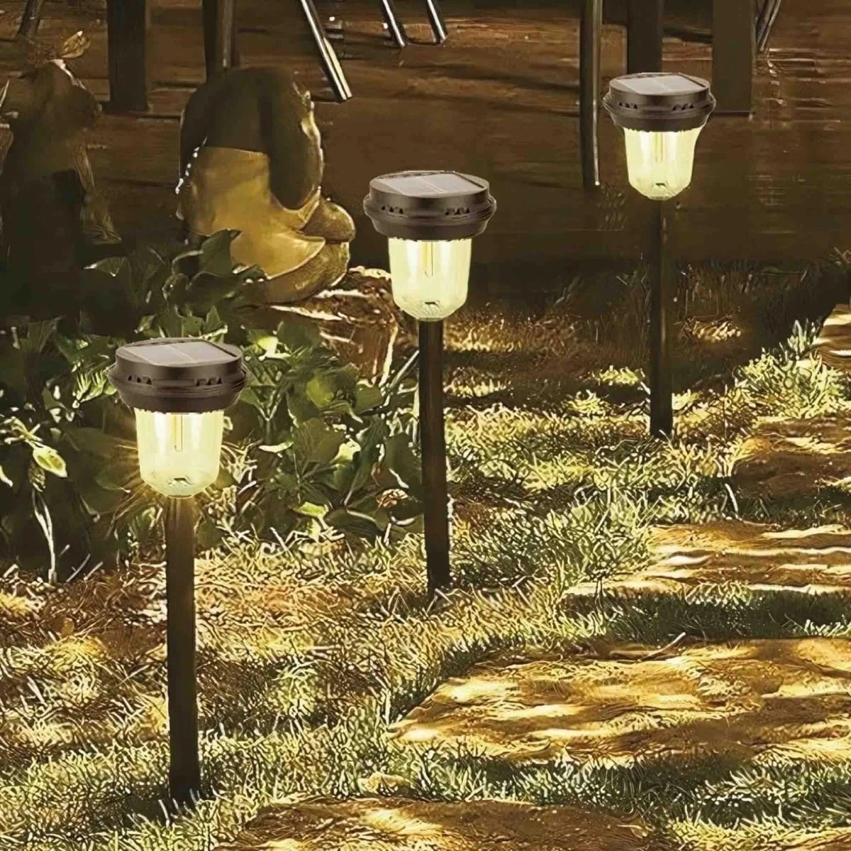 Panther PT-B117 Solar LED Bahçe Lambası - 360° COB Aydınlatma, Karanlık Sensörlü Güneş Enerjili Bahçe Lambası Fiyatı, Yorumları ve Özellikleri