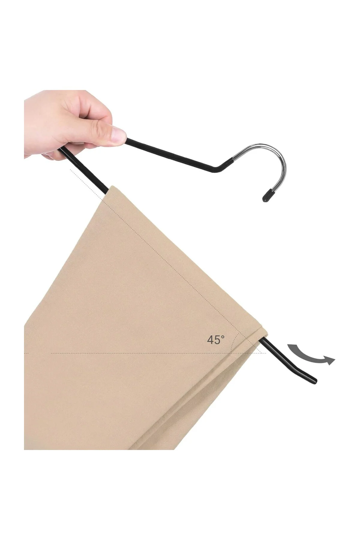 Pantolon Askıları, 20'li Set, Açık Uçlu, Çok Fonksiyonlu, Kaymaz,