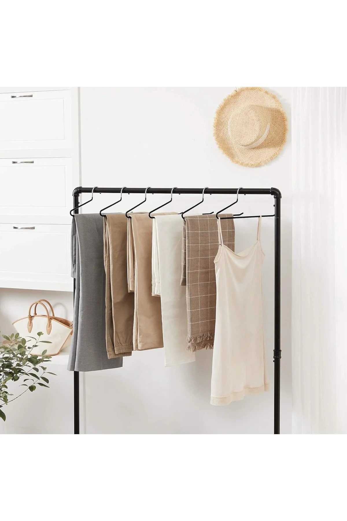 Pantolon Askıları, 20'li Set, Açık Uçlu, Çok Fonksiyonlu, Kaymaz,