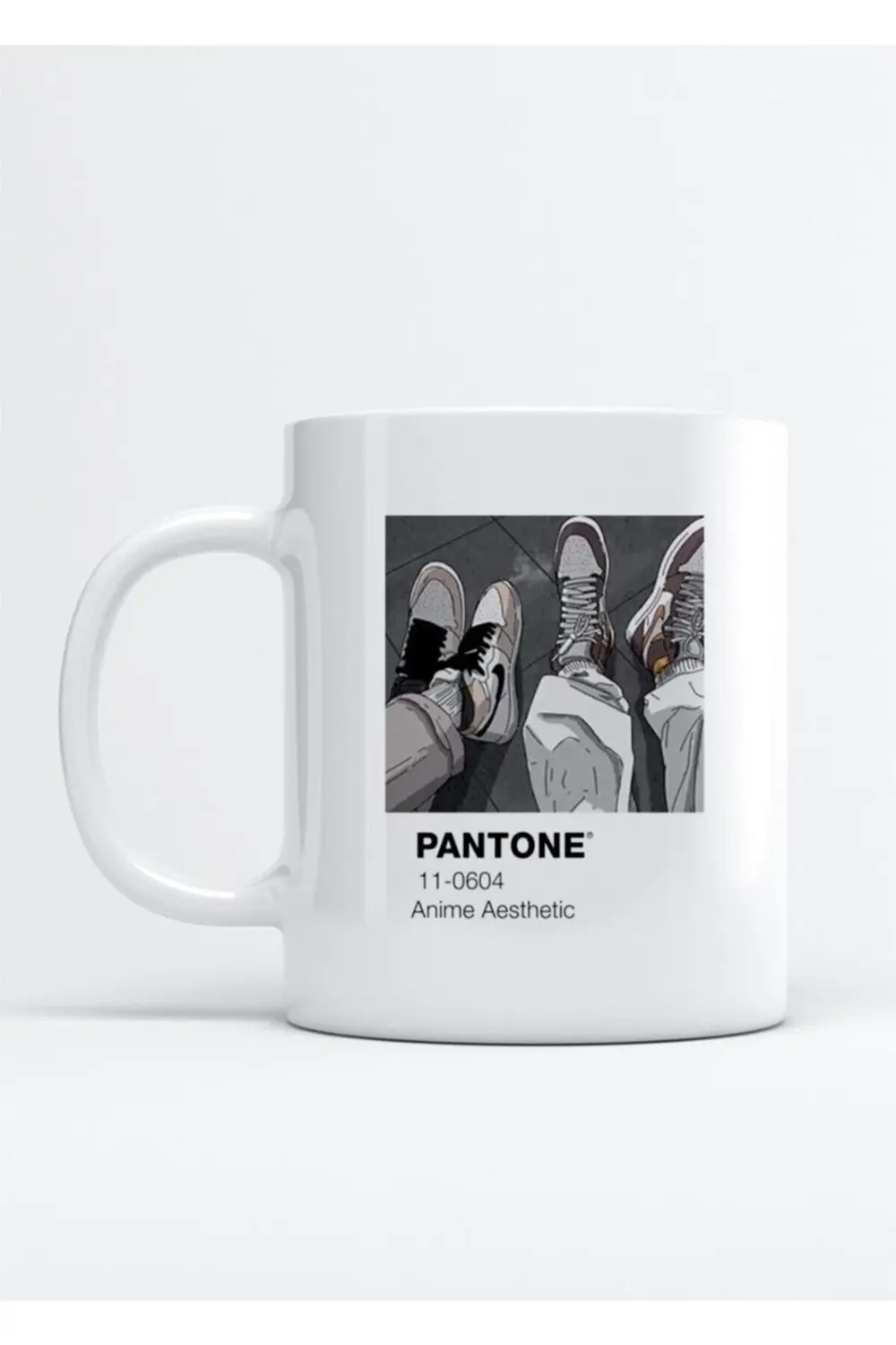Pantone Anime Aesthetic Baskılı Porselen Kupa Bardak