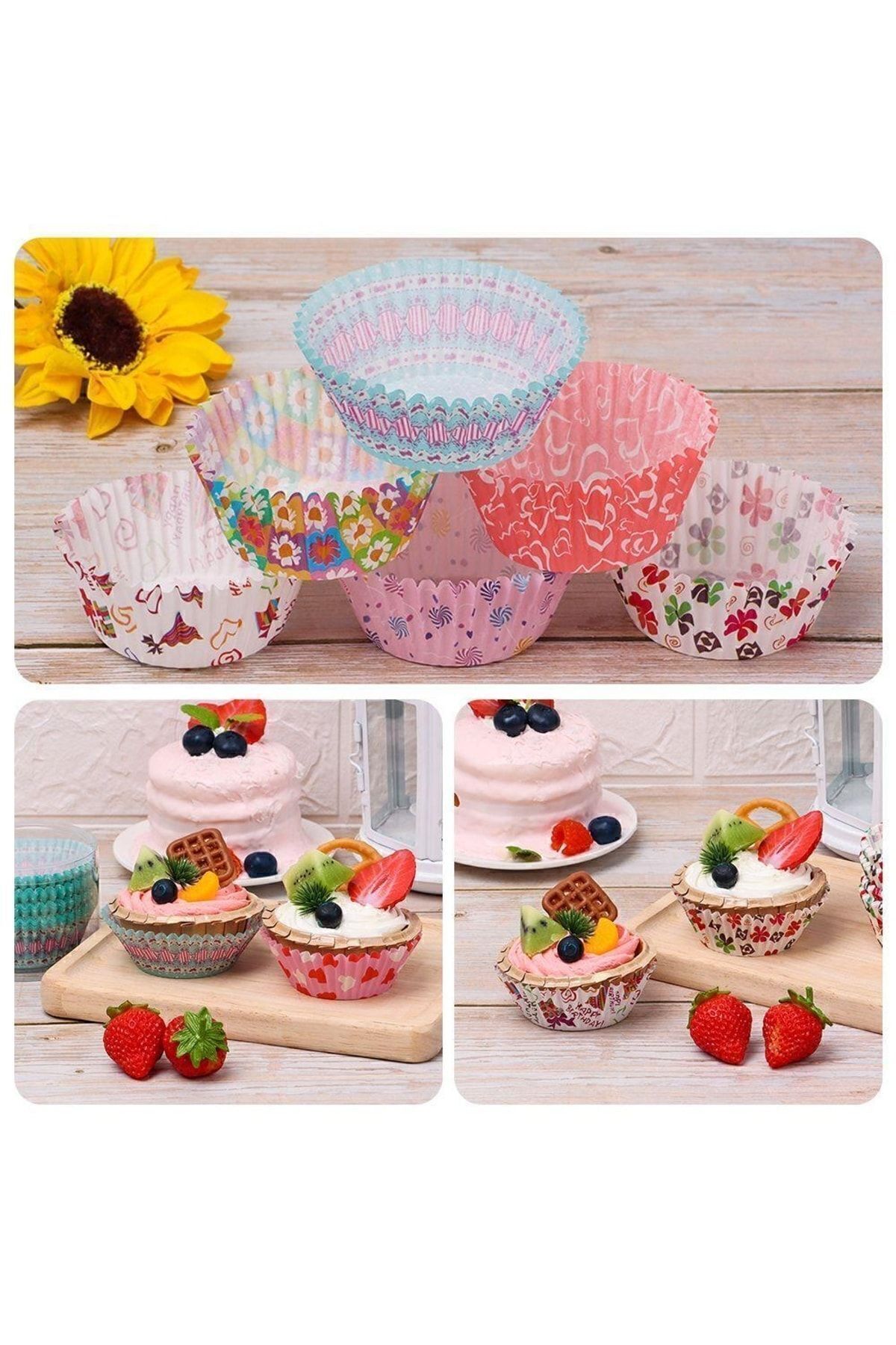 Transformacion Paolelli Yağ Geçirmez Kağıt Kek Muffin Kalıbı 100 Adet