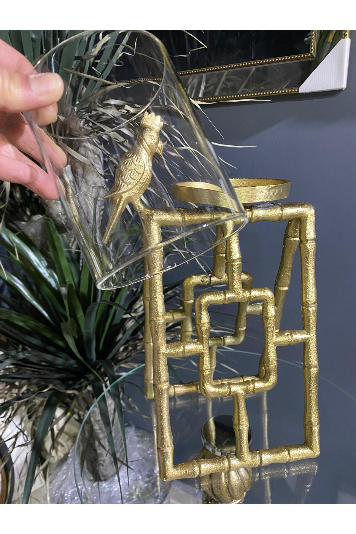 Vitale Papağanlı Gold 43 Cm Mumluk