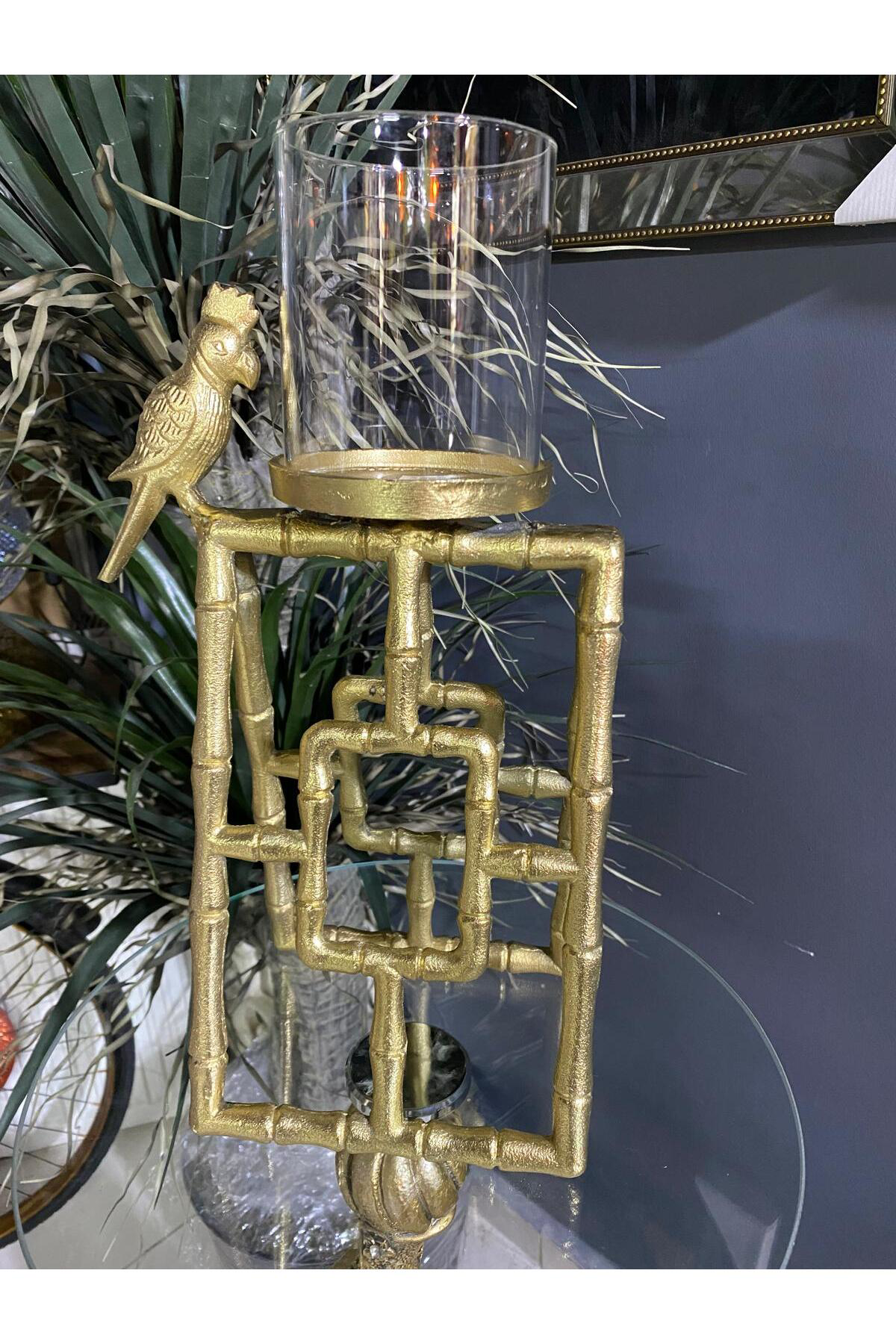 Vitale Papağanlı Gold 43 Cm Mumluk