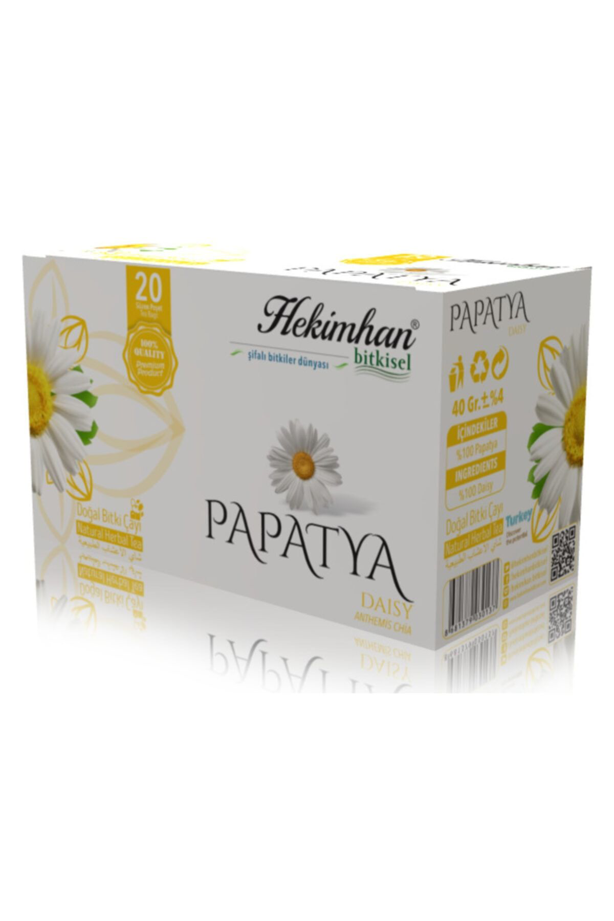 Hekimhan Papatya 20'Li Süzen Poşet Çay Sallama Bitki Çay, Demleme Bitki Ça