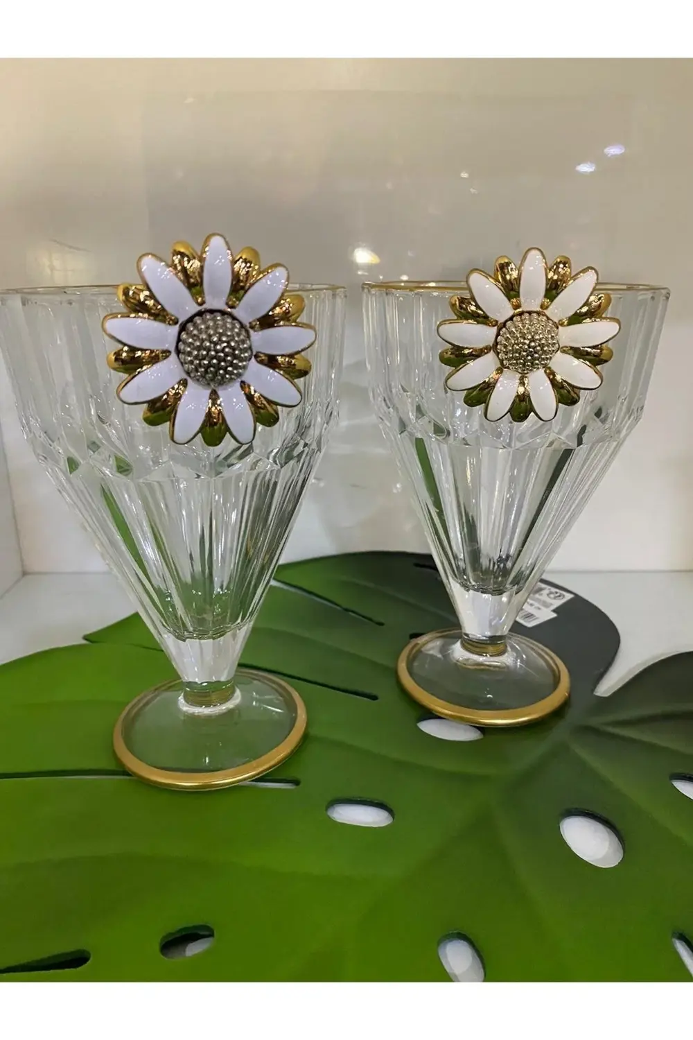 Papatya Çiçekli 2'li Dondurma Sunum Kasesi