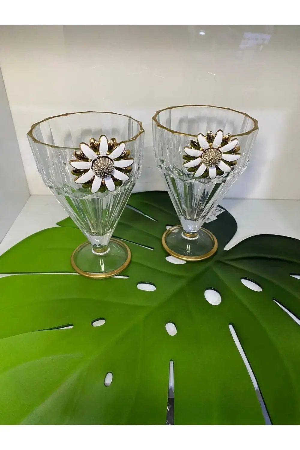 Papatya Çiçekli 2'li Dondurma Sunum Kasesi