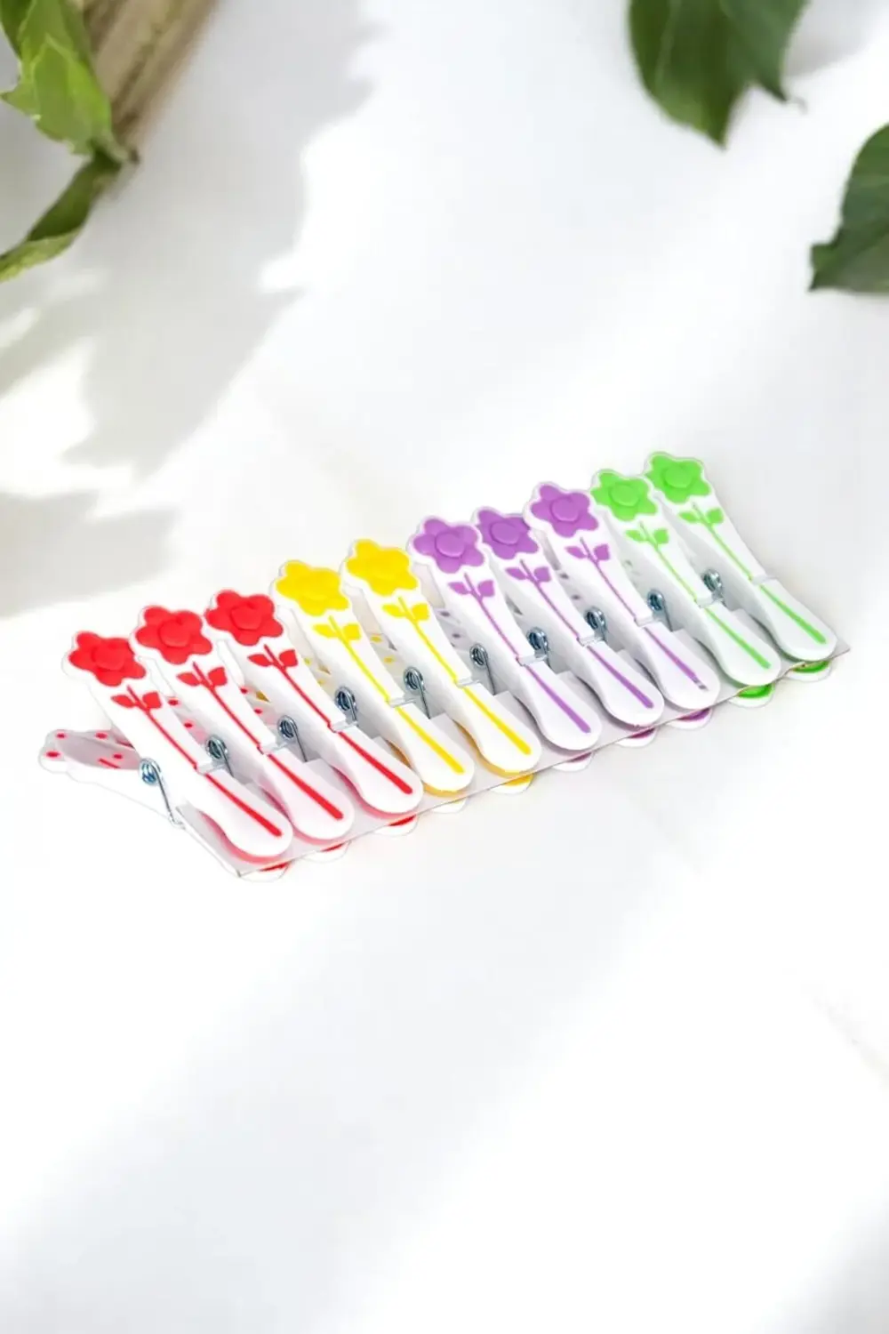 Papatya Desenli Silikon Mandal, Beyaz, 30 Adet 1169806