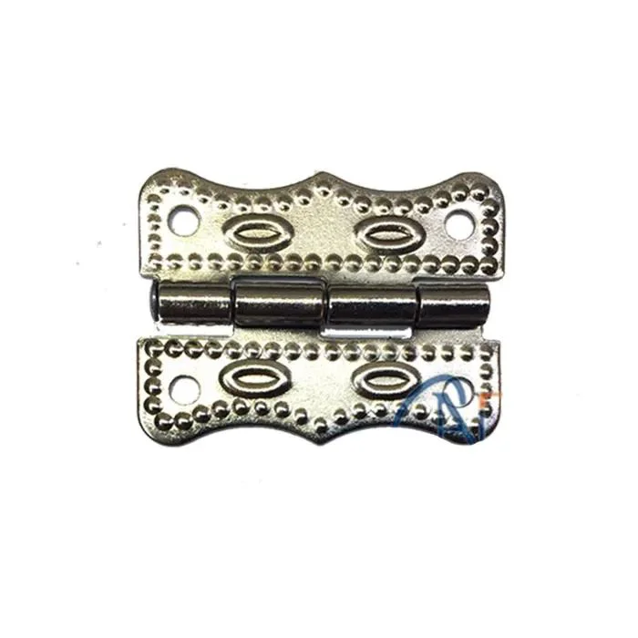 Papatya Menteşe - Büyük 20x30mm Nikel Kaplama, Dekoratif Ahşap Menteşe
