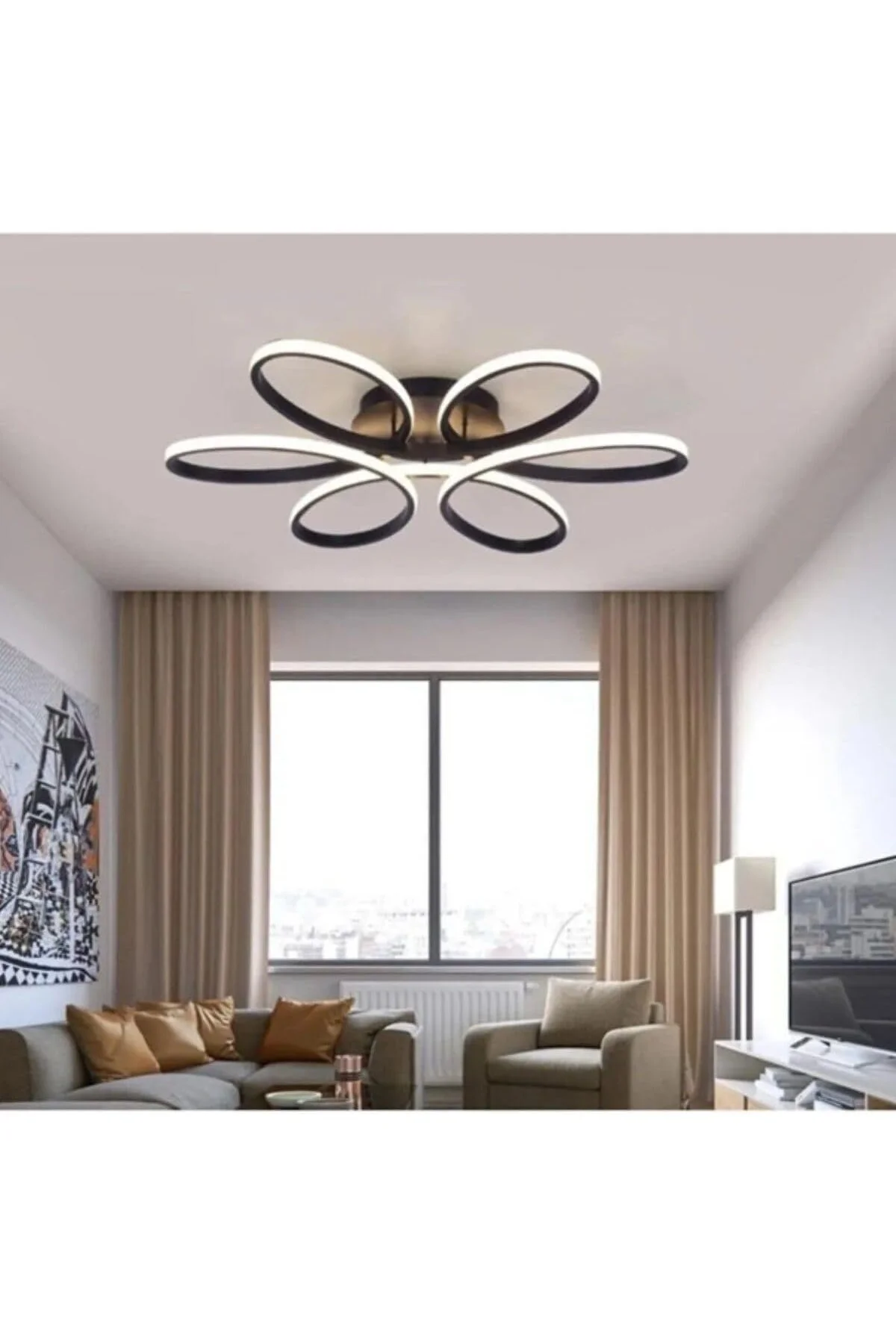 Papatya Model Plafonyer Modern Led Beyaz Işık Ultra Power Led Avi