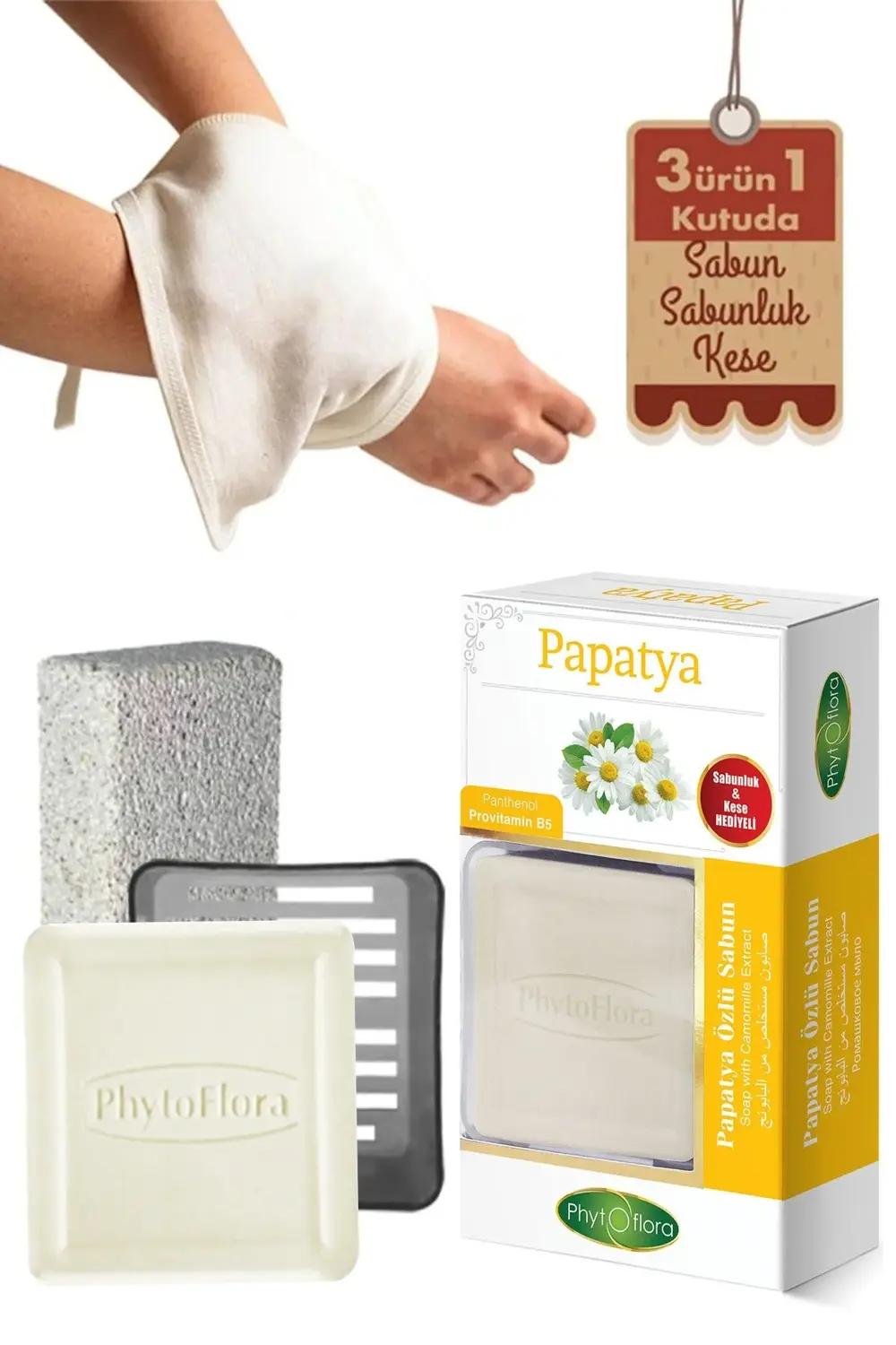 Papatya Sabunu Ve Banyo Kesesi, Katı Sabunluk