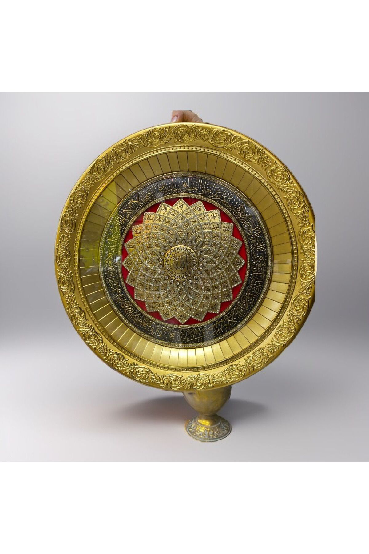 Papatya Serisi Esma'ül Hüsna Ve Ayetel Kürsi Yazılı Tablo 56 cm