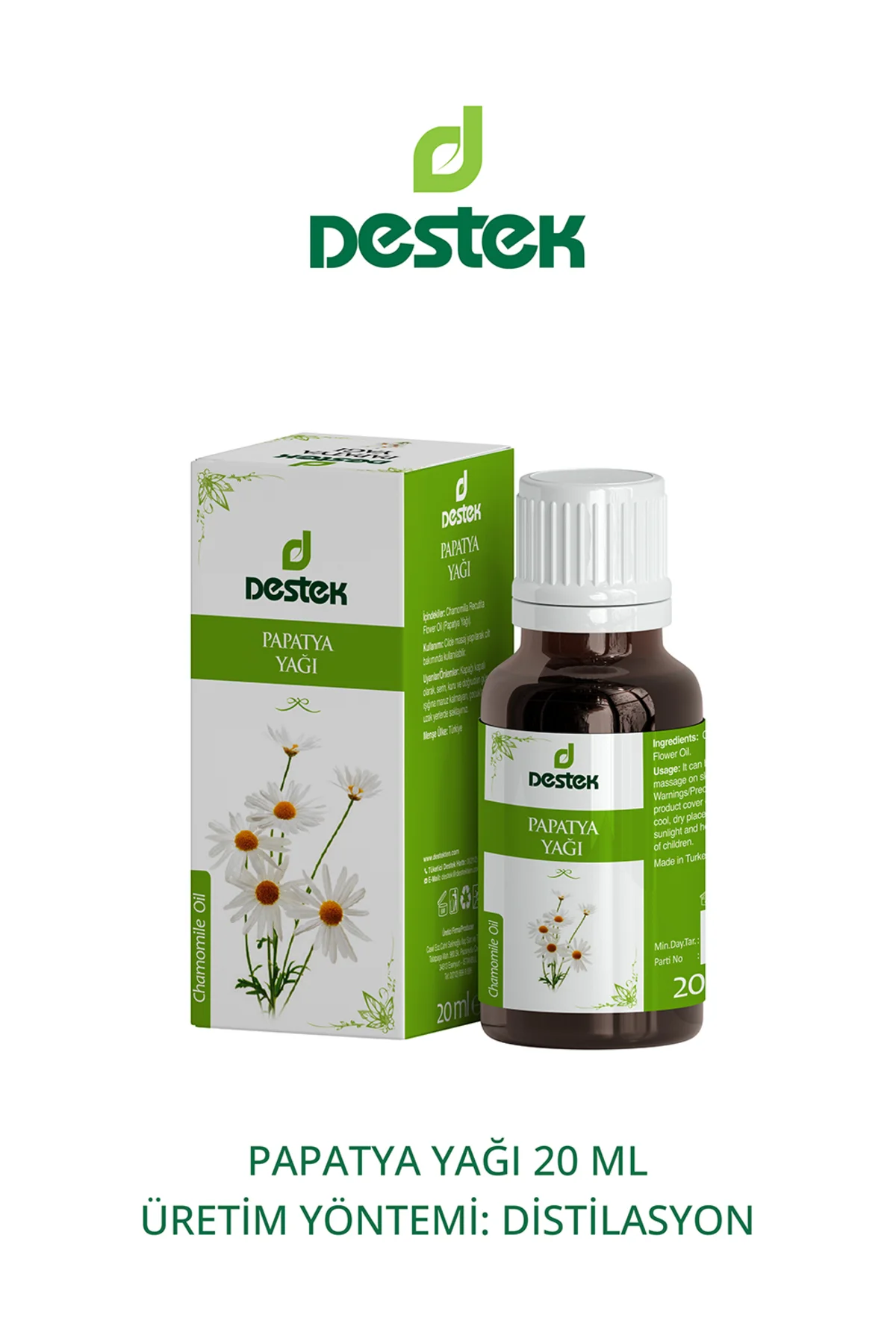 Papatya Yağı (distile) 20 Ml