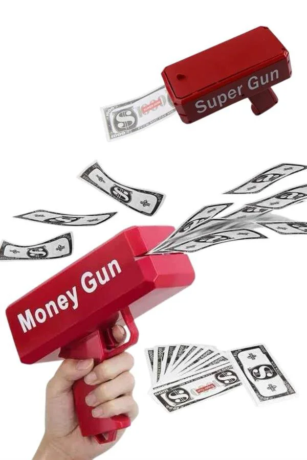 Para Dolar Atma Makinası Super Money Gun - 6 Yaş ve Üzeri İçin Eğlenceli Oyuncak