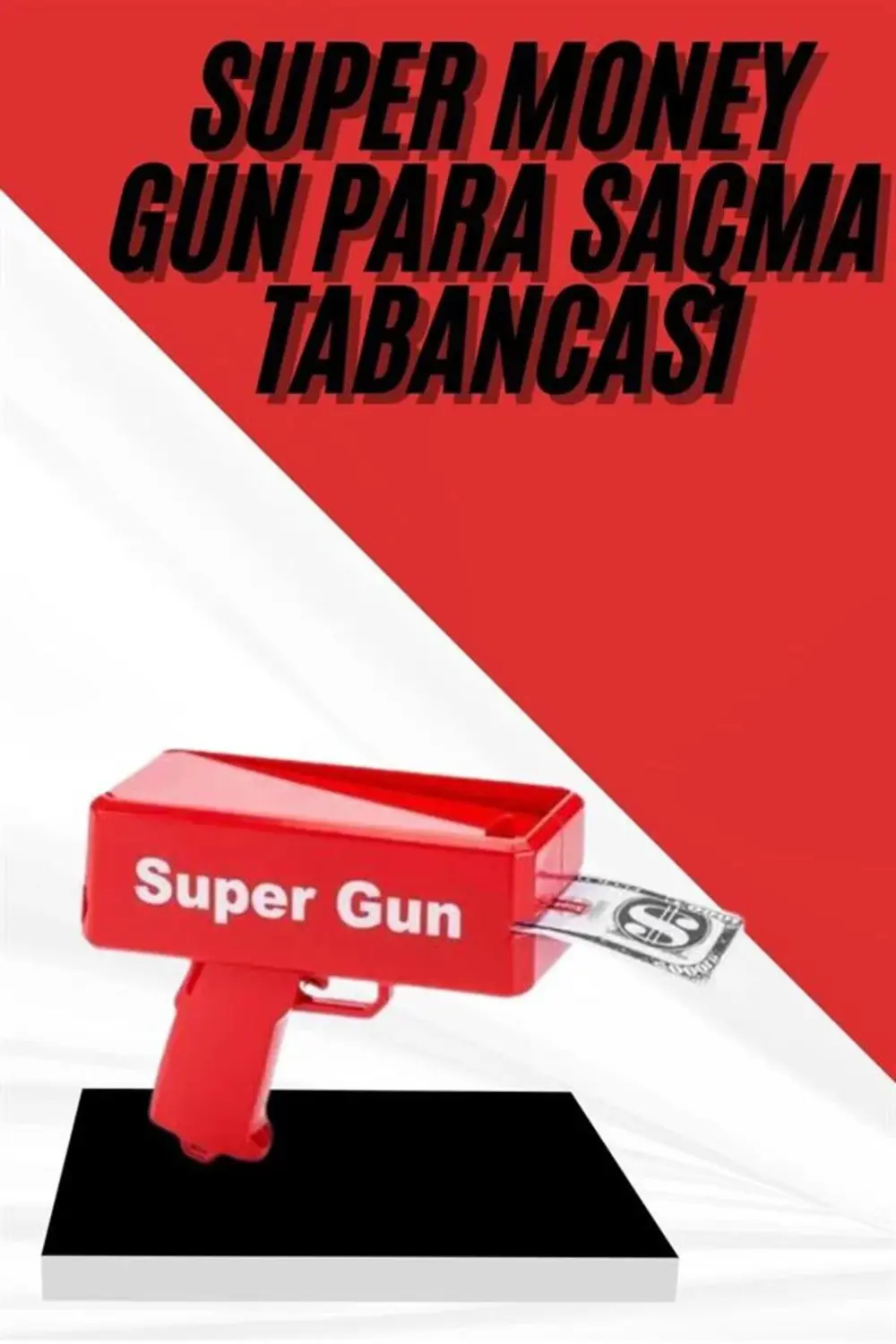 Kanonik Education Para Dolar Atma Makinası Super Money Gun Para Saçma Fırlatma Taba