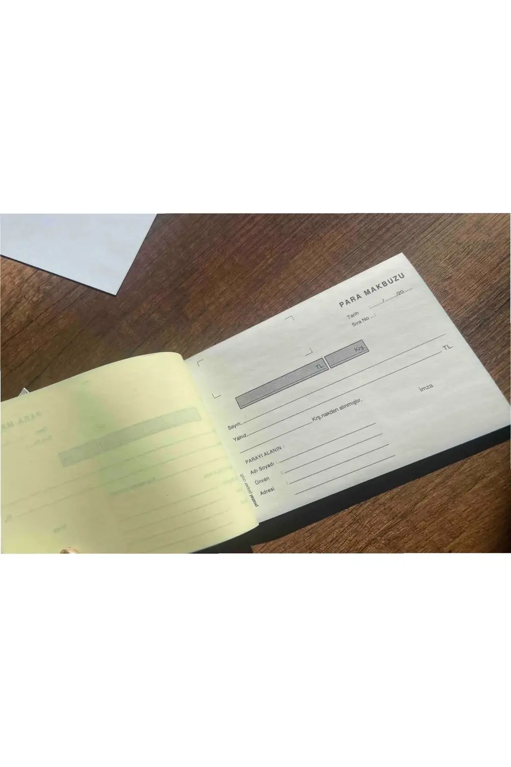 Para Makbuzu (ölçüsü 10x14 Cm ) Otokopili 1/50 2 Nüsha (1 Asıl 1