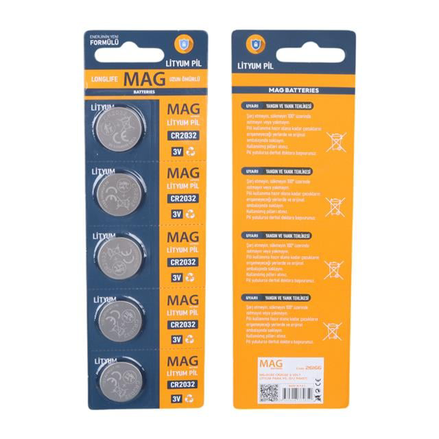 Para Pil CR2032 3 Volt Lityum Para Pil (5&amp;apos;li Paket) (474
