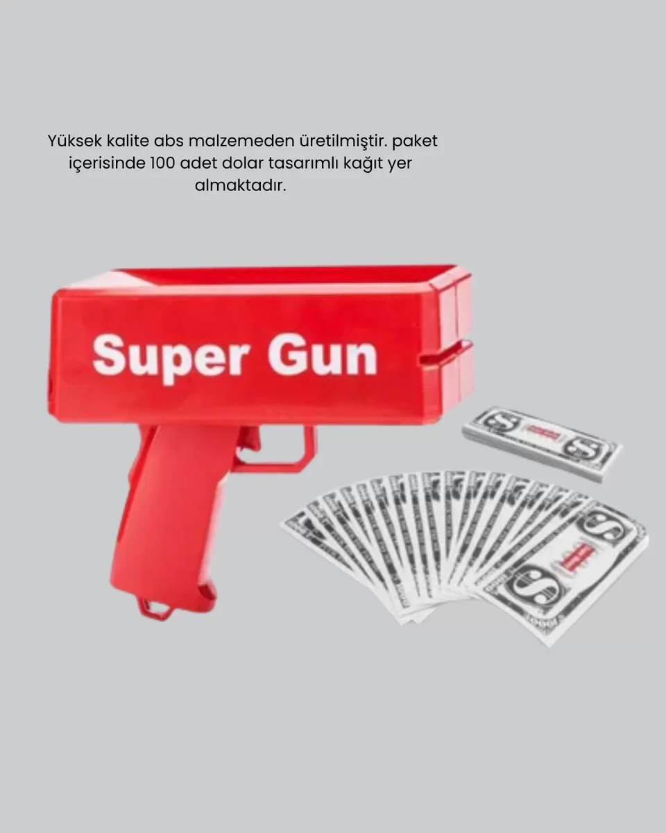 Para Saçma Makinesi Kırmızı Model Hediyeli 100’lük - Etkinliklerin Dönüşüm Noktası