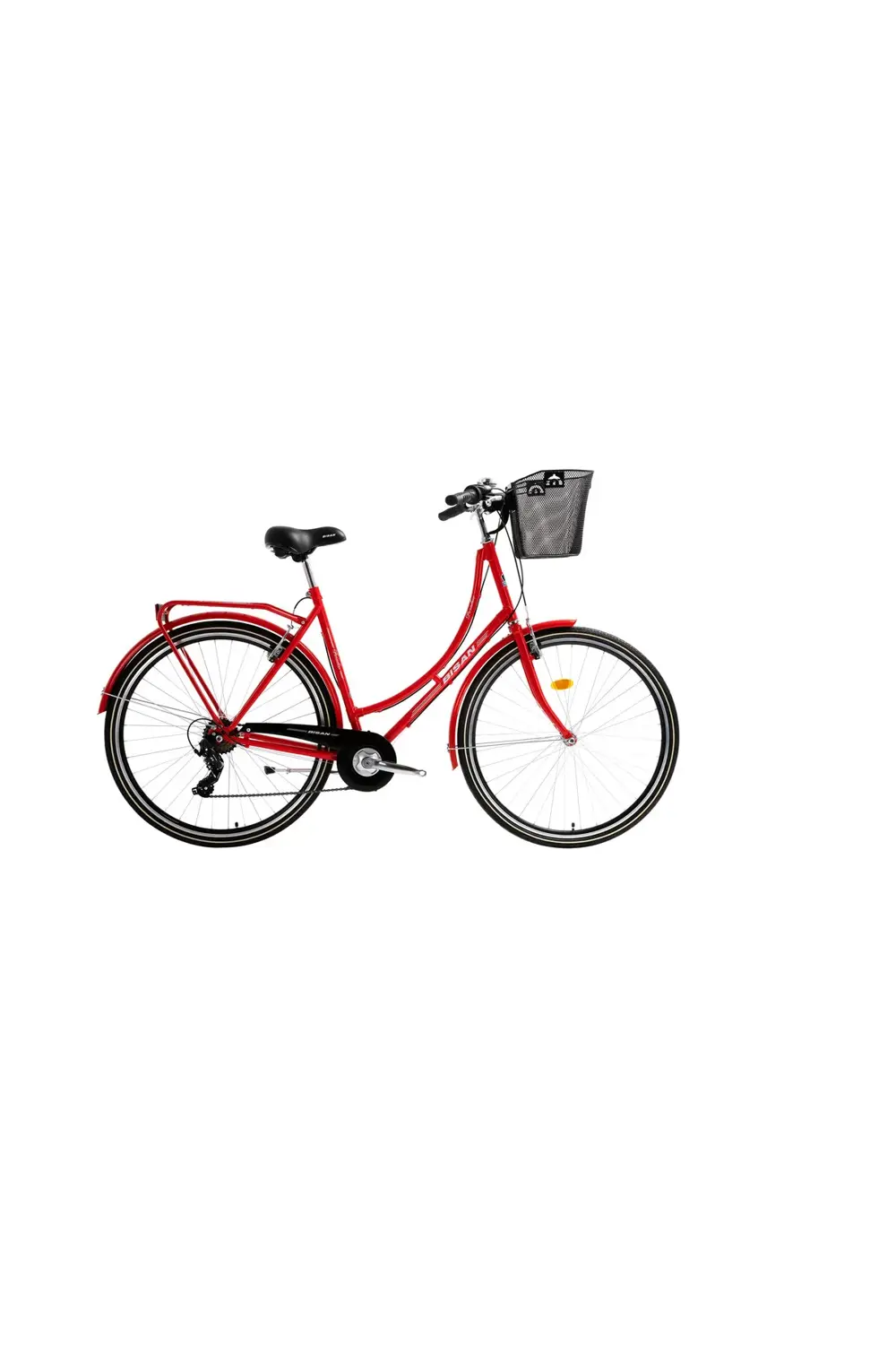Paradise S 28 Jant 7 Vites Kadın Şehir Bisikleti 2023 Kırmızı-gri