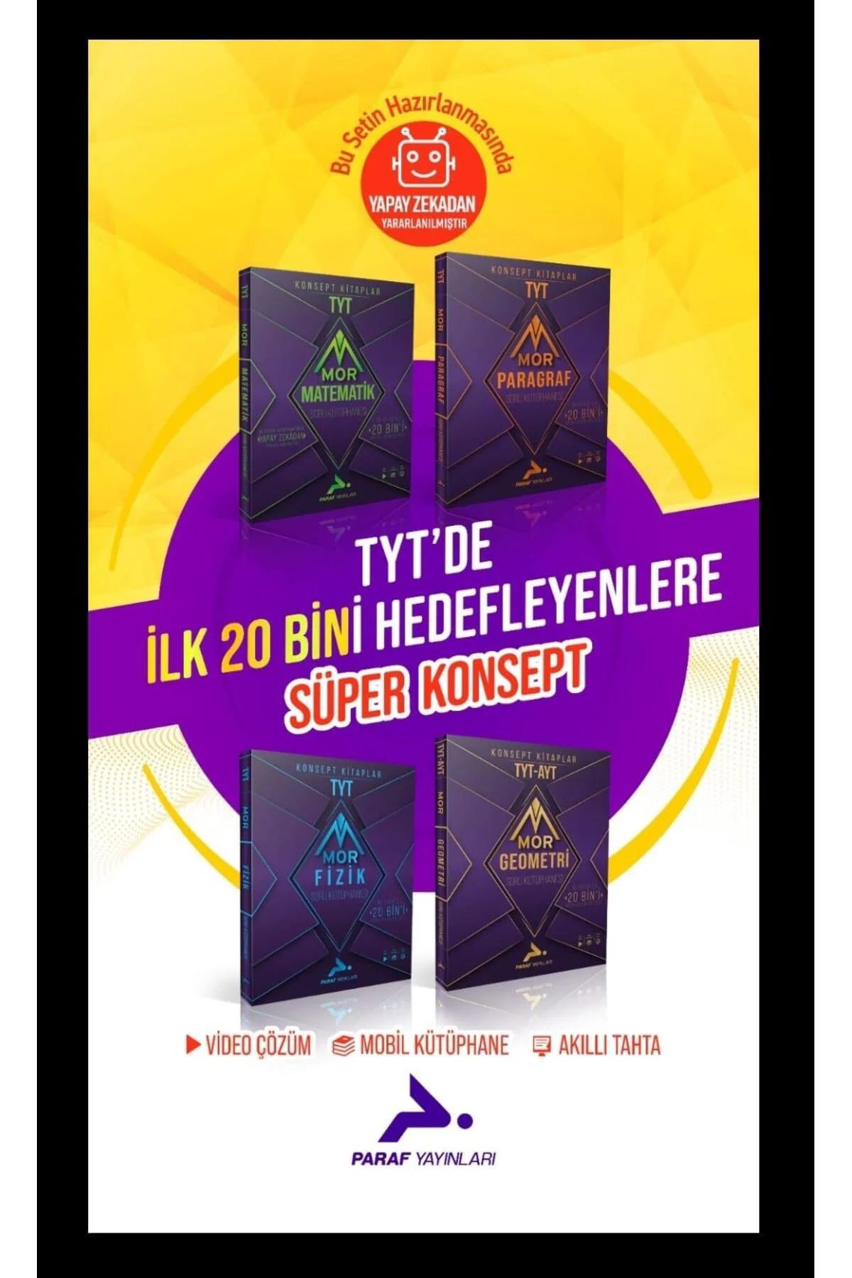 Paraf TYT De İlk 20 Bini Hedefleyenlere Süper Konsept 4 lü Set