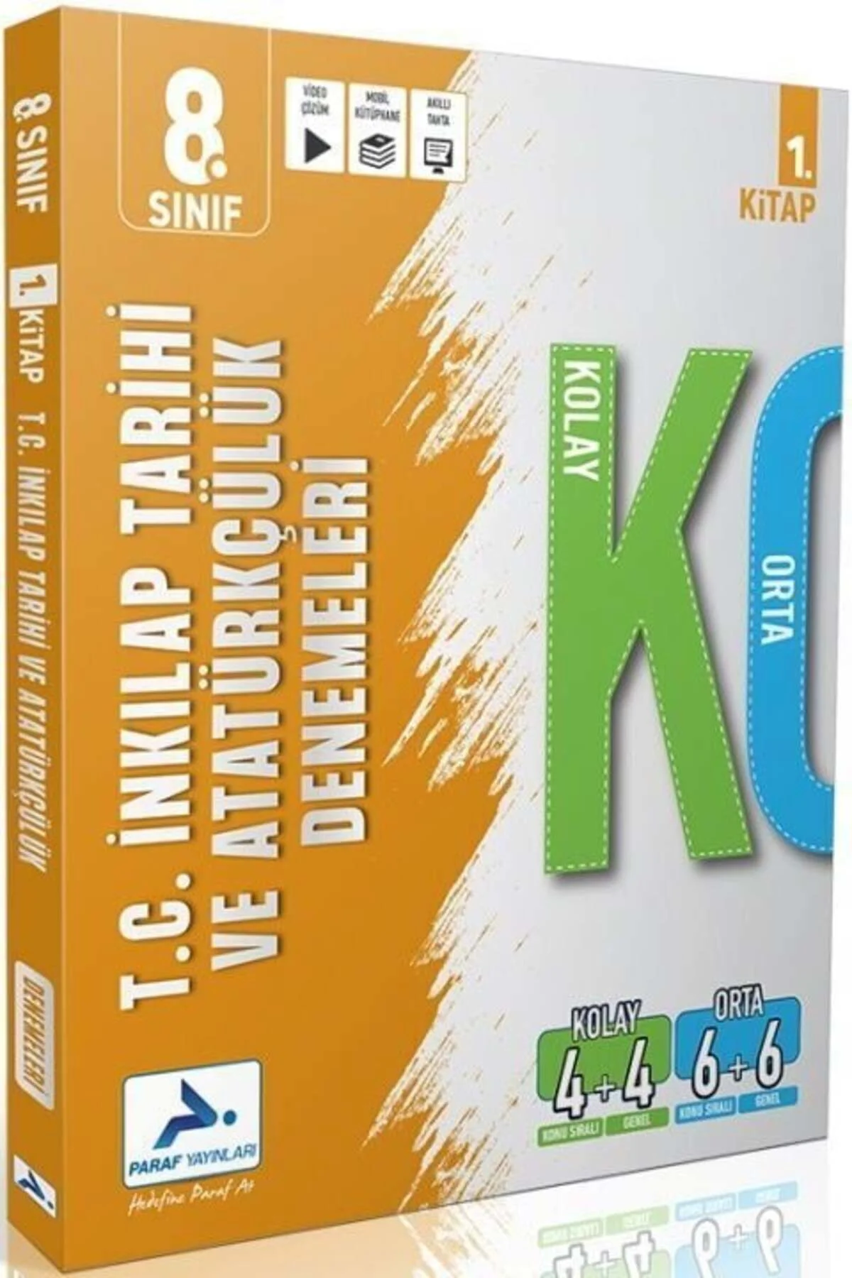 Paraf Yayınları 8. Sınıf İnkılap Tarihi ve Atatürkçülük Kolay Orta Branş Deneme Paraf Yayınları 8. Sınıf İnkılap Tarihi ve Atatürkçülük Kolay Orta Branş Deneme
