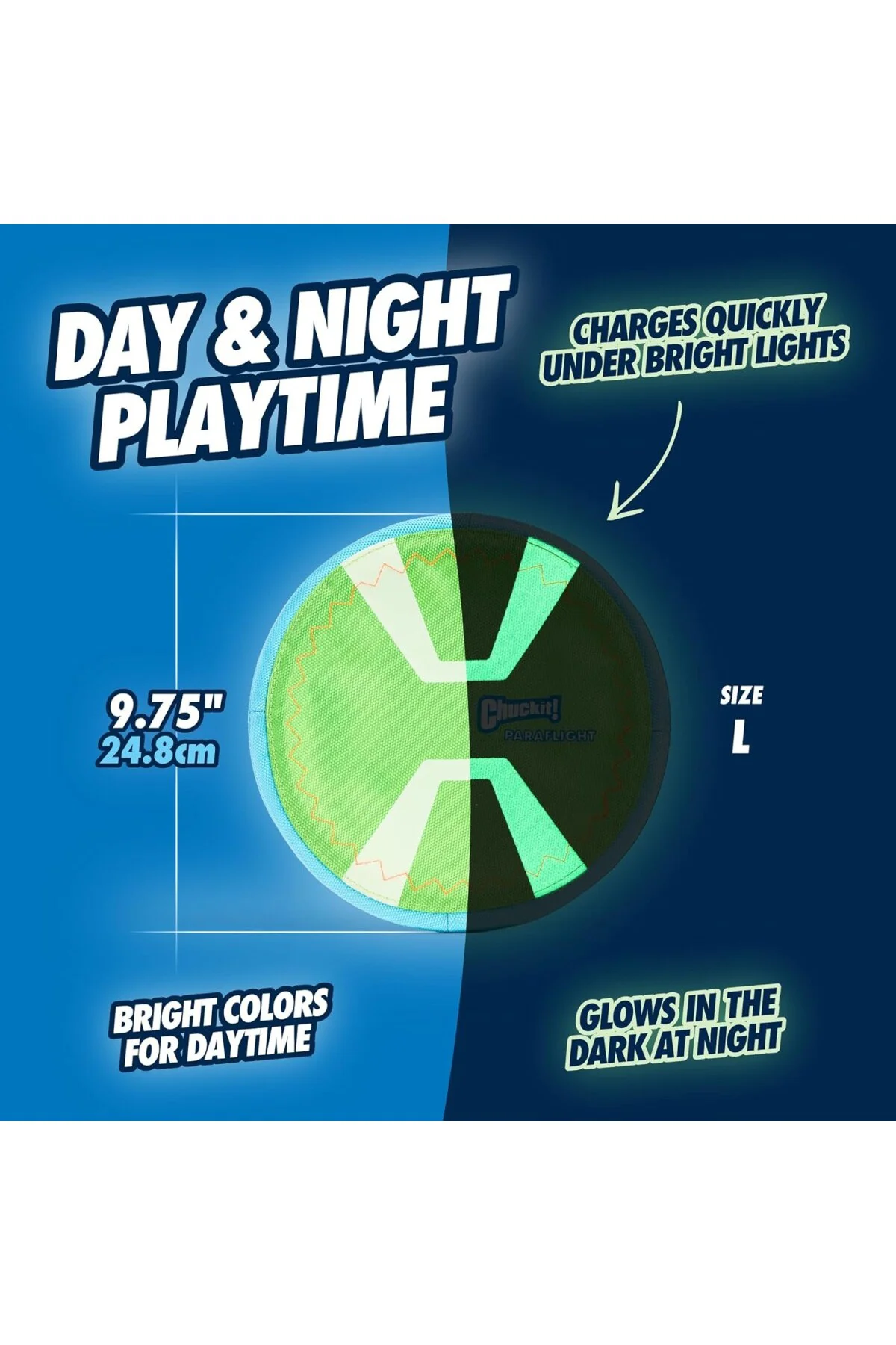 Paraflight Max Glow Gece Parlayan Frizbi (Büyük Boy)
