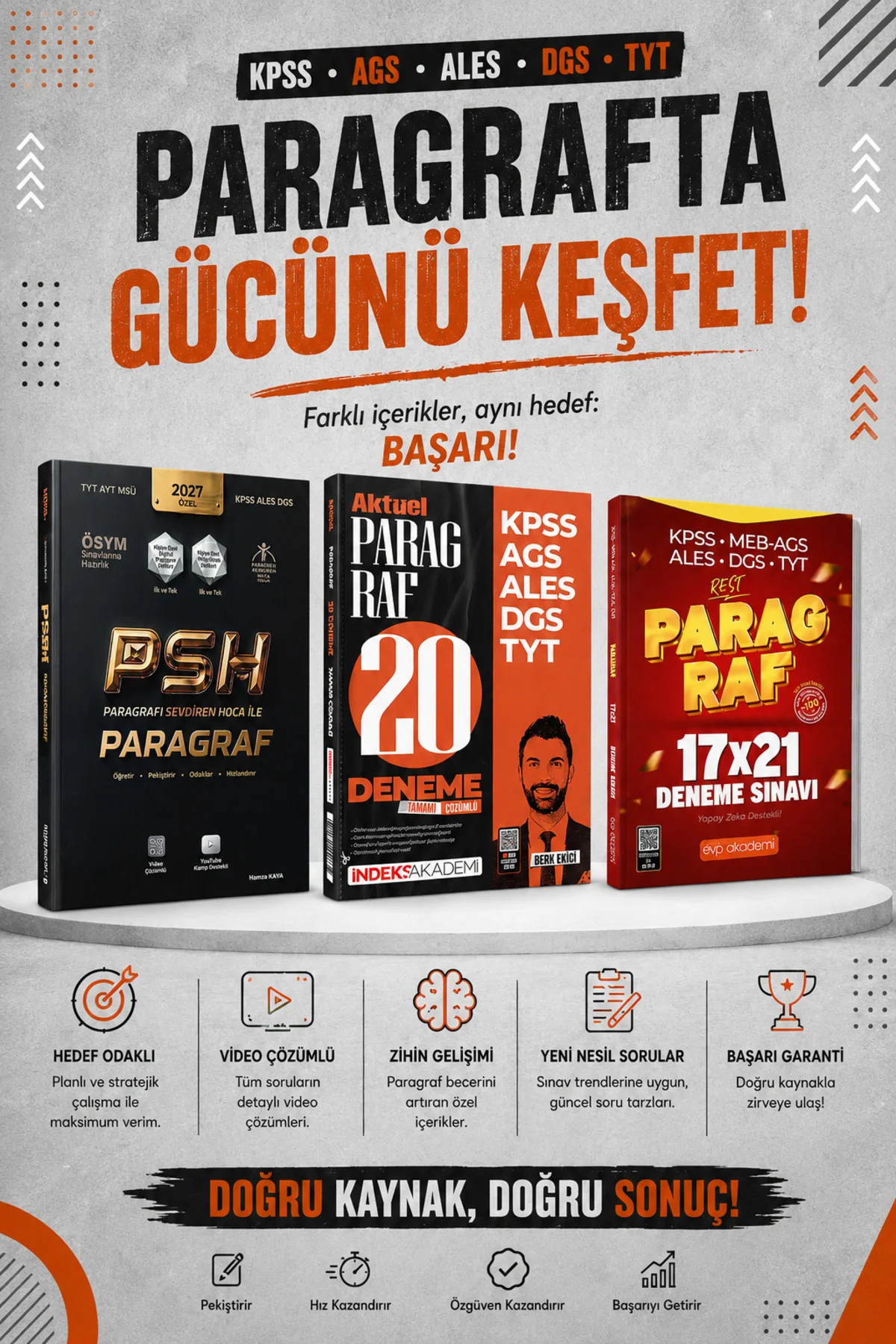 Paragrafı Sevdiren Hoca Paragraf Soru Bankası & Paragraf Deneme Seti