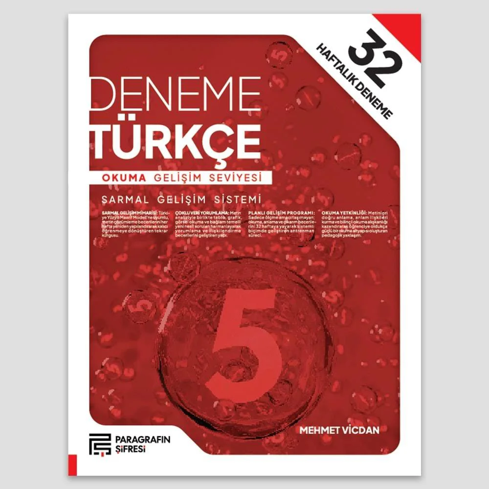 Paragrafın Şifresi 5. Sınıf 32 Hafta Türkçe Deneme