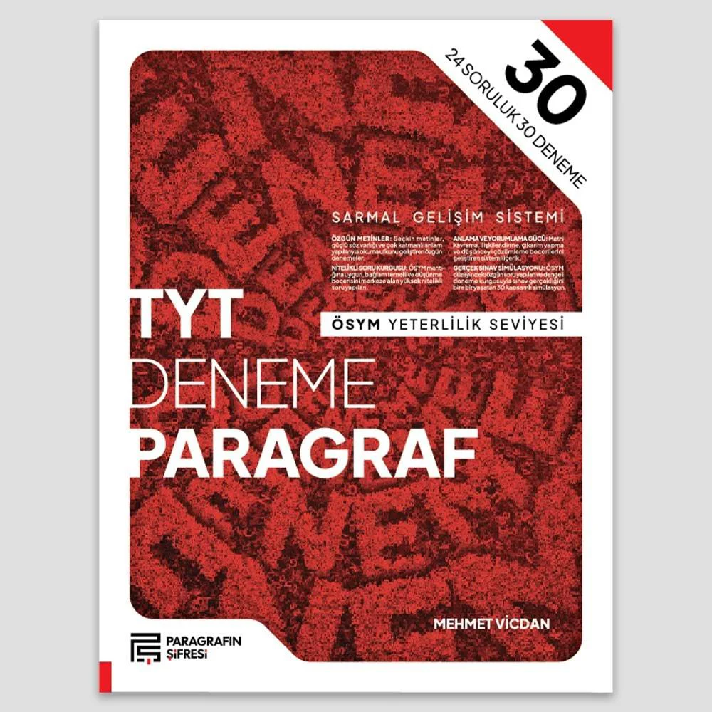Paragrafın Şifresi Tyt Paragraf Denemeleri (30X30)