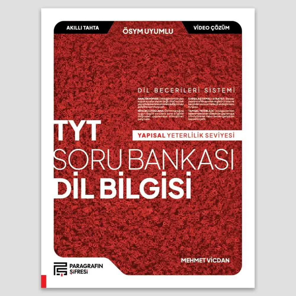 Paragrafın Şifresi Tyt Dil Bilgisi Soru Bankası