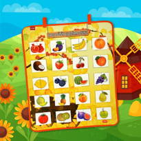 Parça Bütün Eşleştirme Oyunu (Meyveler) Keçe Cırtlı Duvar Panosu 