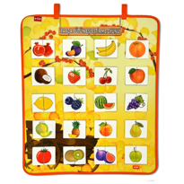 Parça Bütün Eşleştirme Oyunu (Meyveler) Keçe Cırtlı Duvar Panosu 