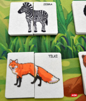 Ada Detox Parça Bütün Eşleştirme - Vahşi Hayvanlar Keçe Cırtlı Duvar Panosu