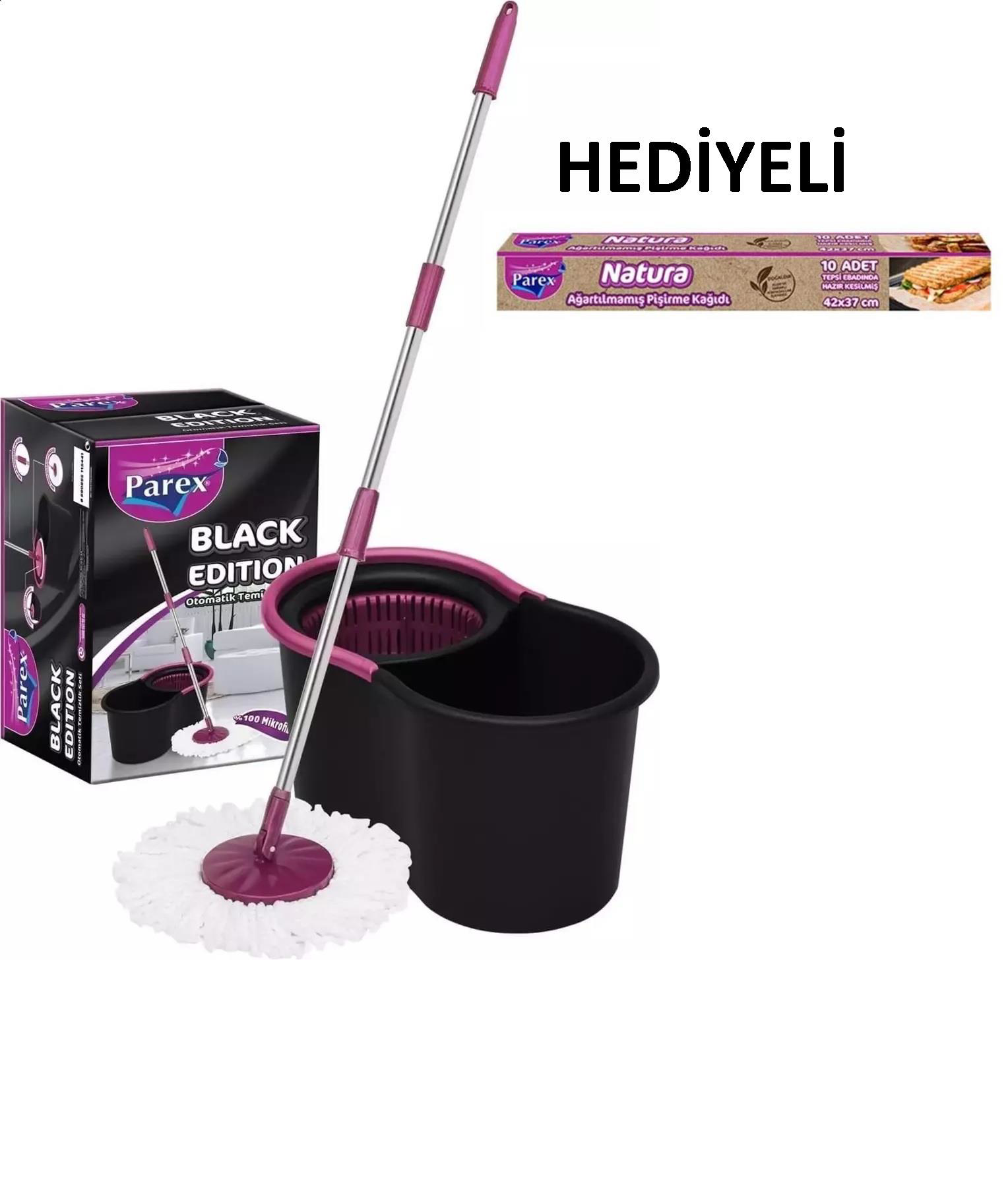 Parex Black Edition Otomatik Temizlik Seti - Pişirme Kağıdı Hediy