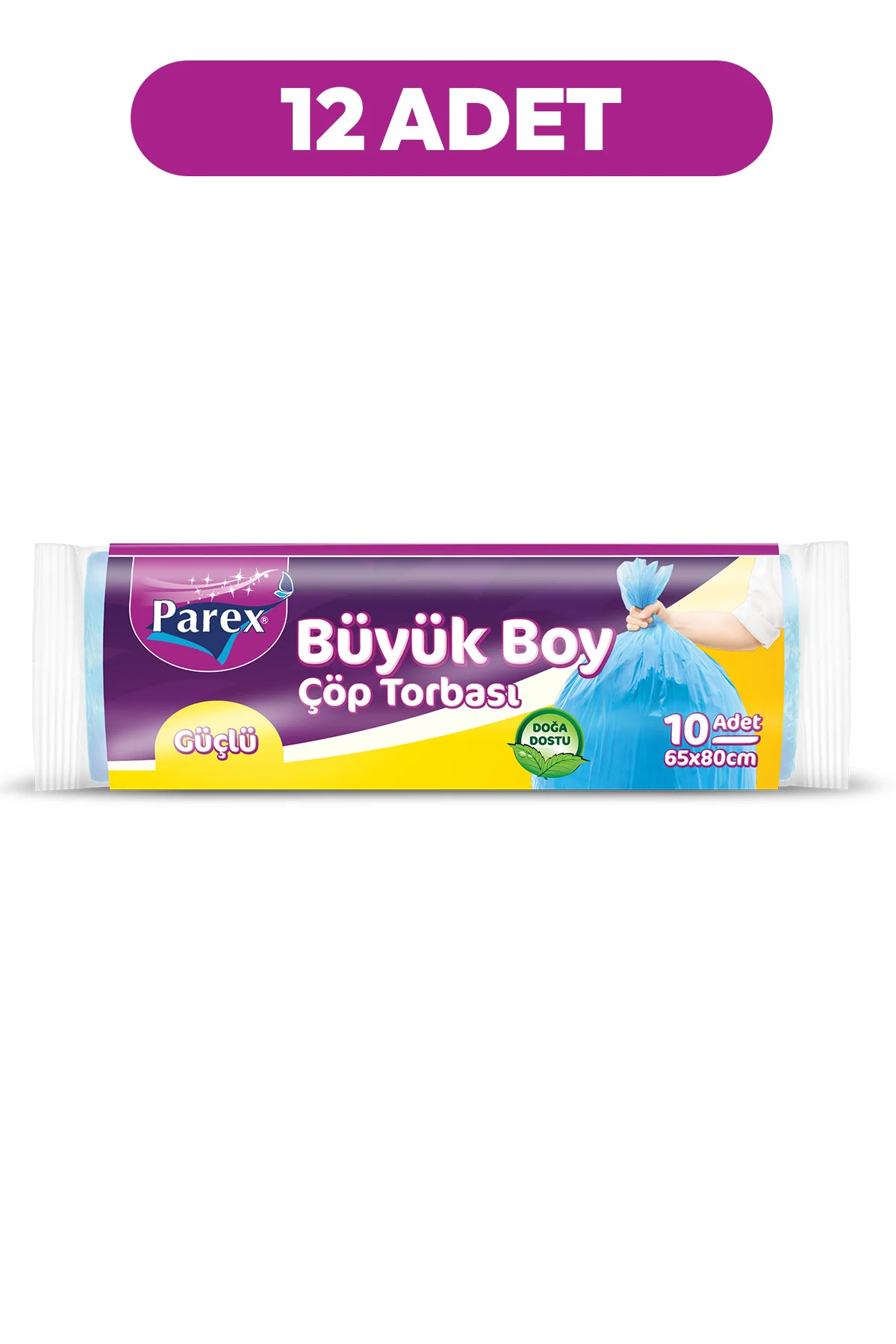 PAREXGüçlü Çöp Torbasi Büyük Boy 12'li Paket