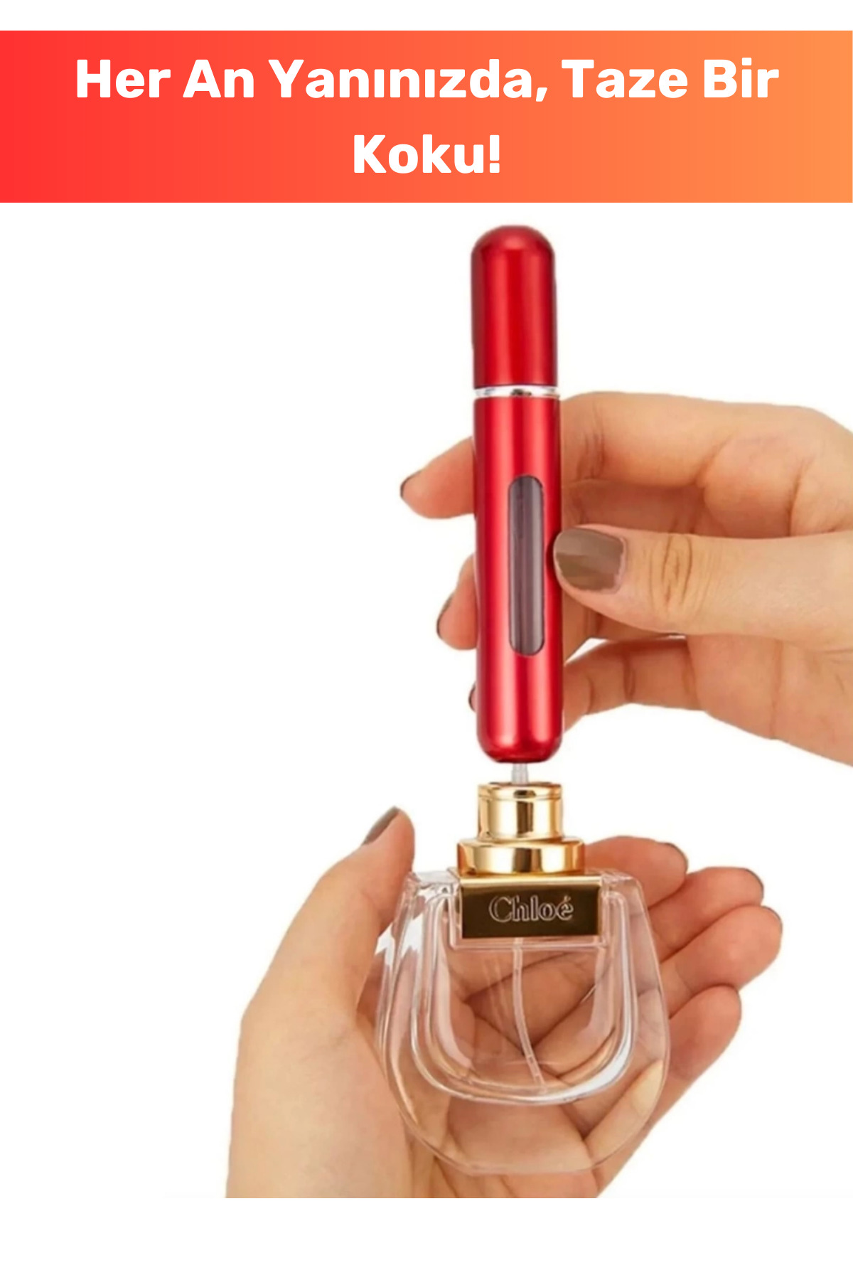 Parfüm Şişesinden Doldurulabilir Taşınabilir Çanta İçi Seyahat Mi