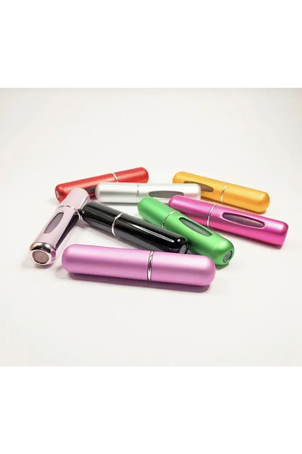 Parfüm Şişesinden Doldurulabilir Çanta Içi Kırmızı Mini Cep Parfü