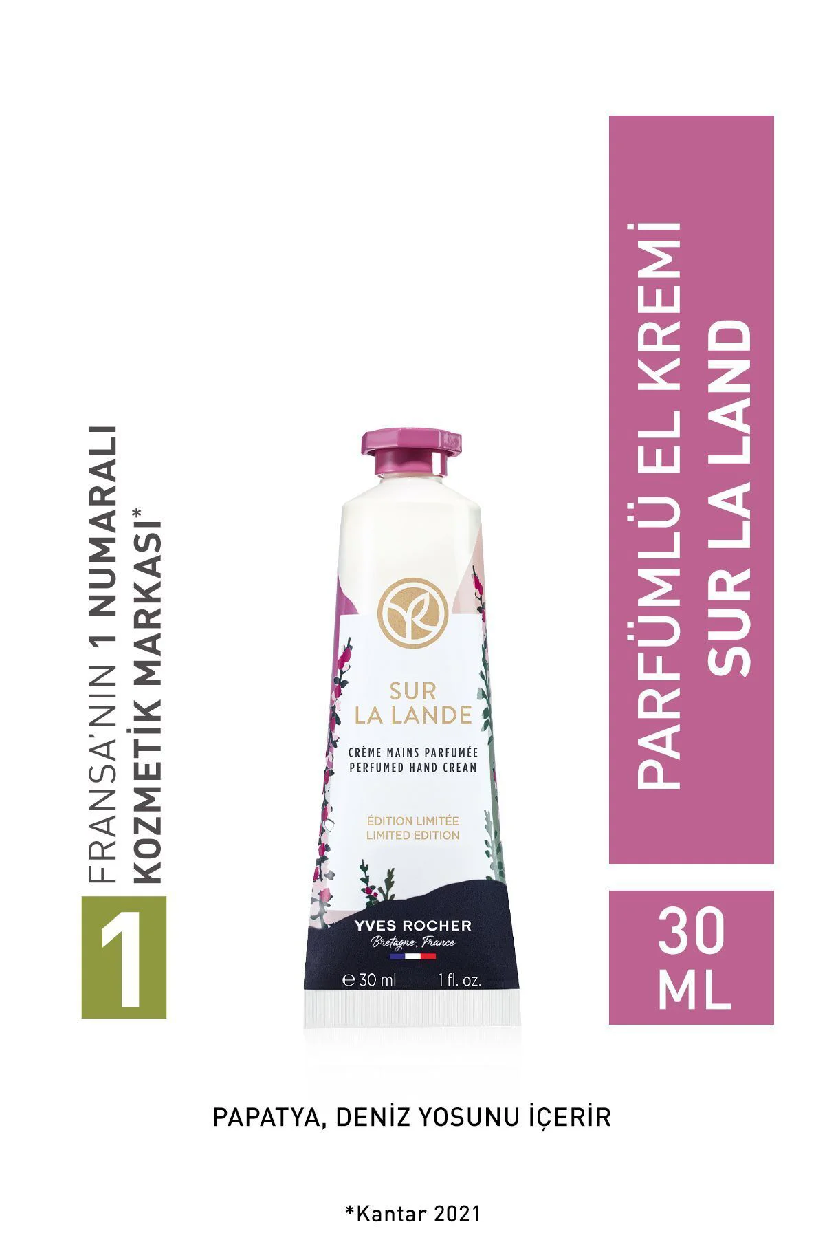 Parfümlü El Kremi – Sur La Lande 30 ml (Eski Seri, Son Kalanlar)