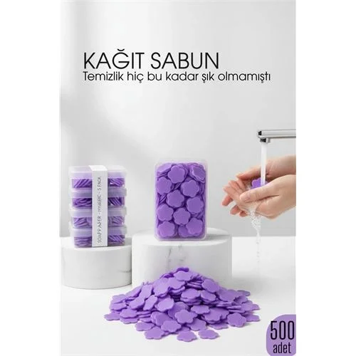 Parfümlü Elde Eriyen Kağıt Sabun - 500 lü paket Sihirli Sabun – H