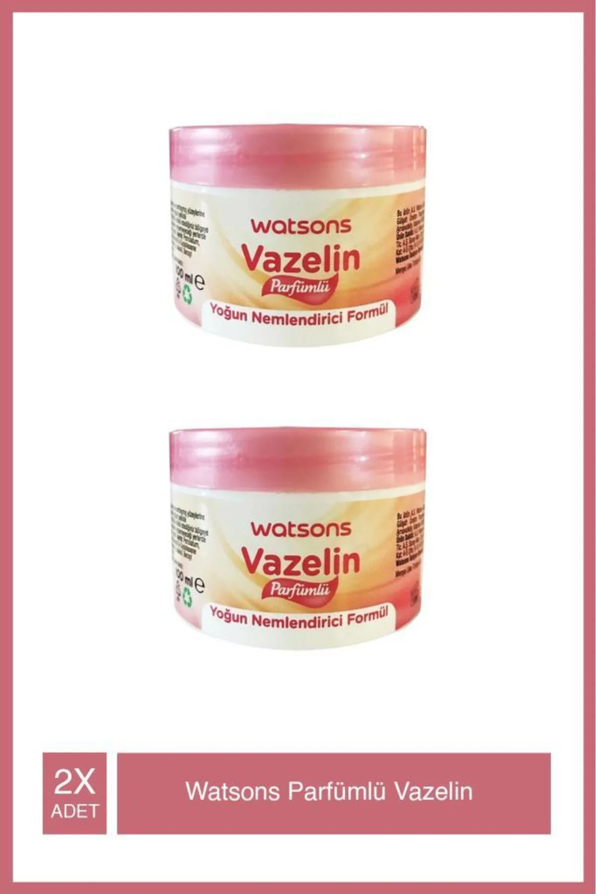 Parfümlü Vazelin 100 Ml X2 Adet