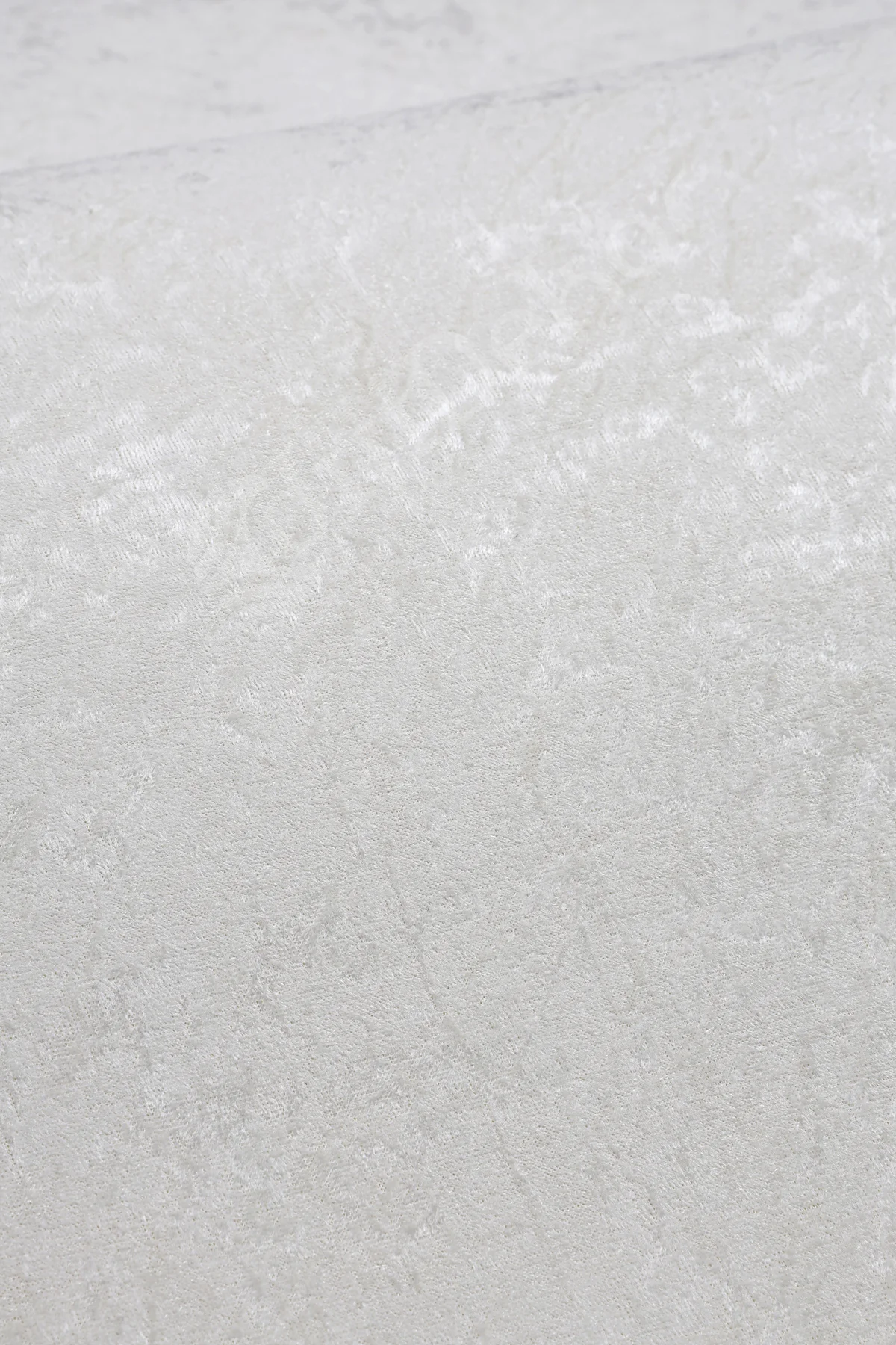 Parıltılı Oval Saçaklı Halı Açık Krem Silinebilir 150X220 - Görsel 3