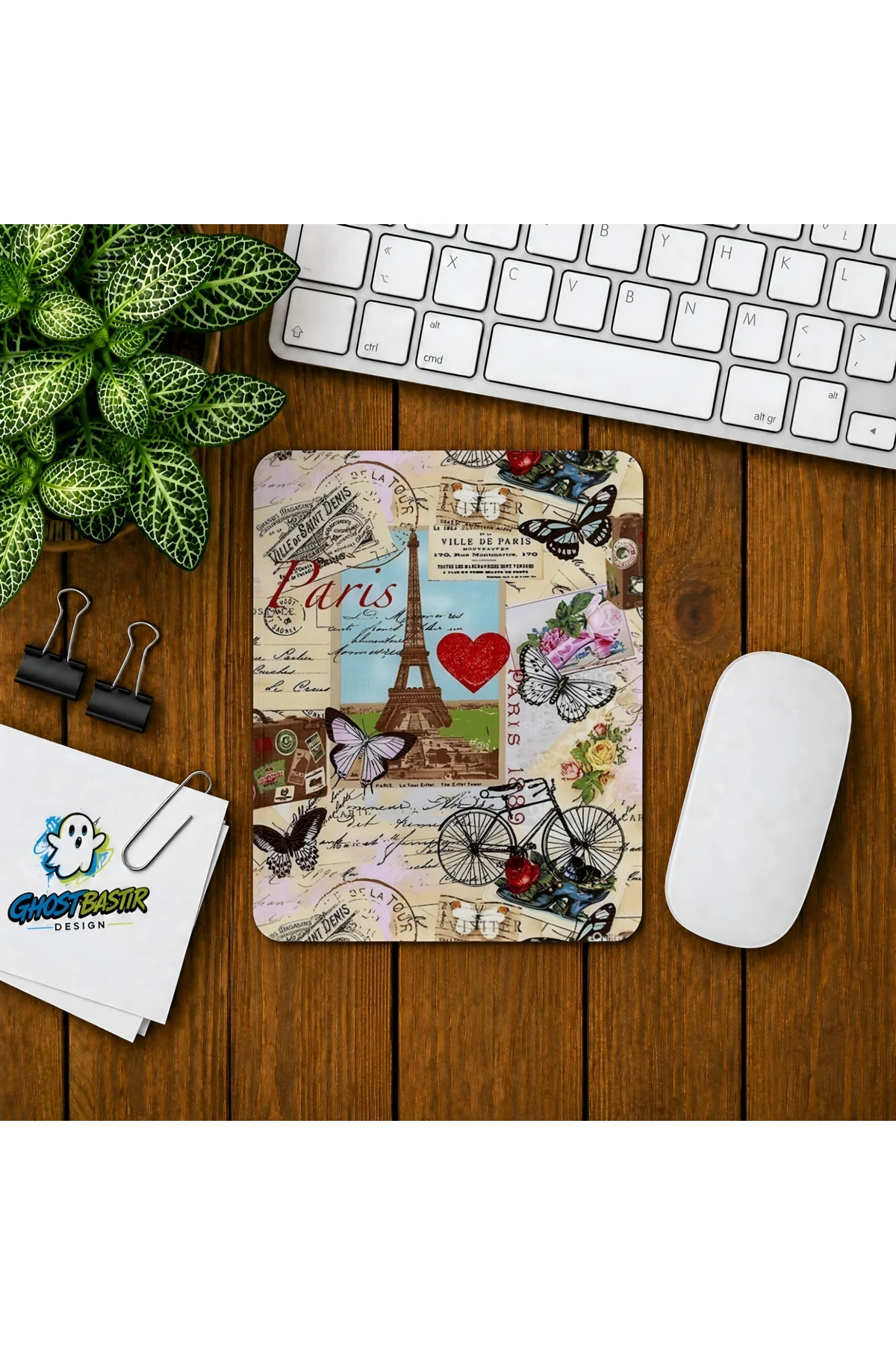 Paris Baskılı Oyuncu Mousepad 0223