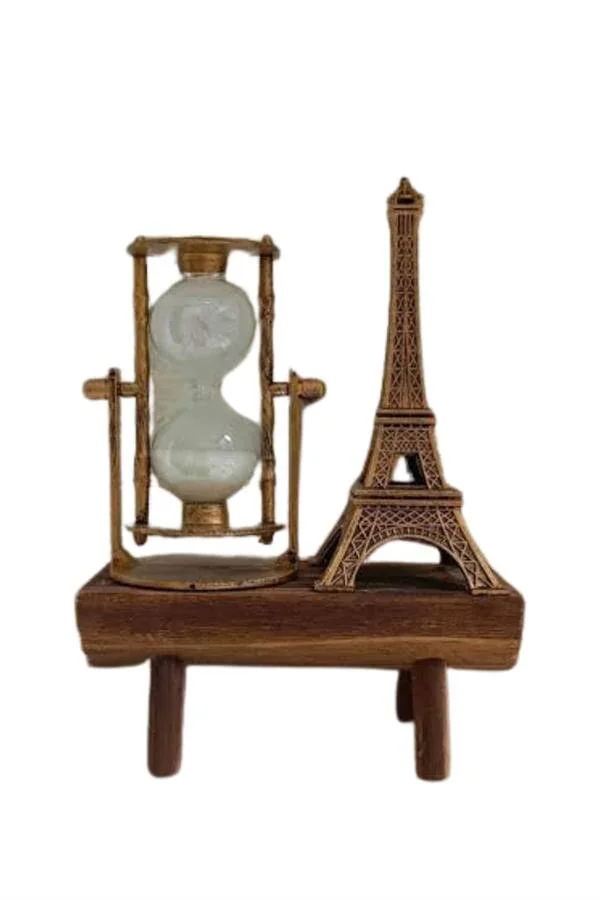 Paris Eiffel Kulesi Hediyelik Retro Kum Saati - Şık Masaüstü Dekorasyonu